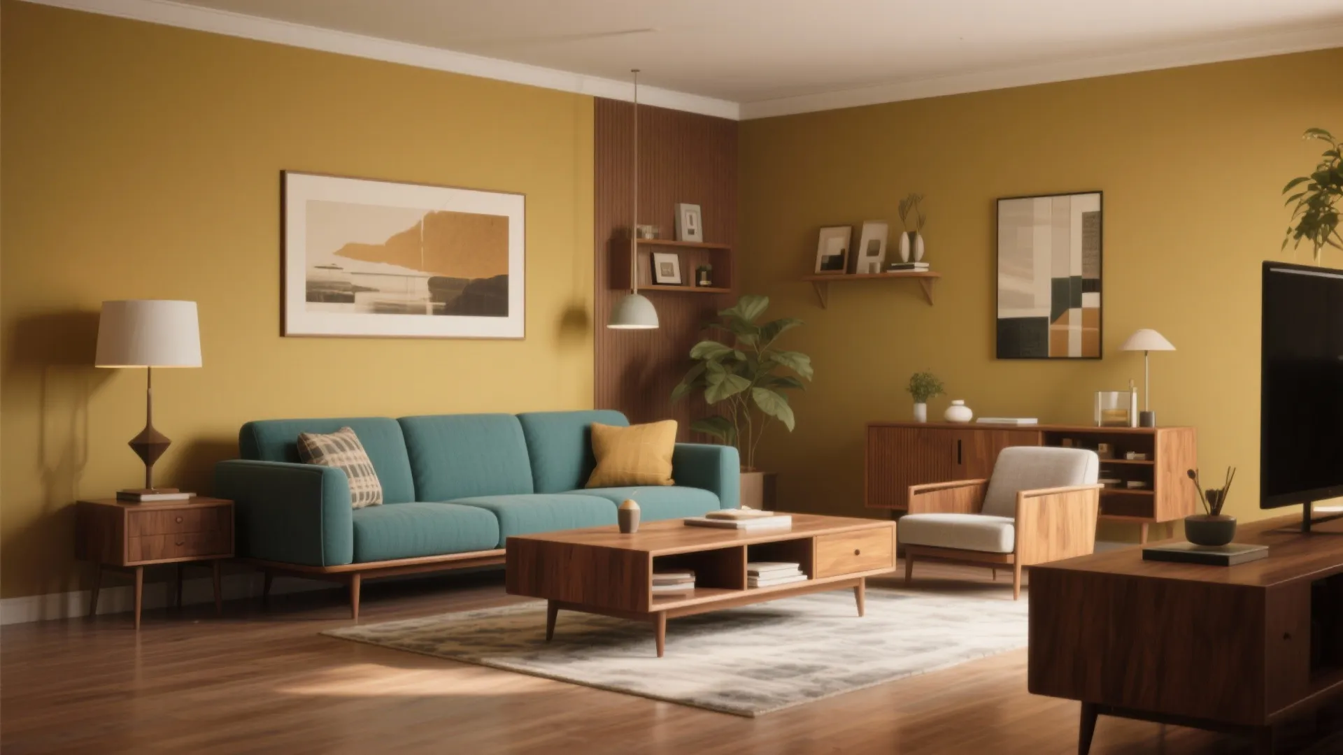 8. Muted Mustard Accent