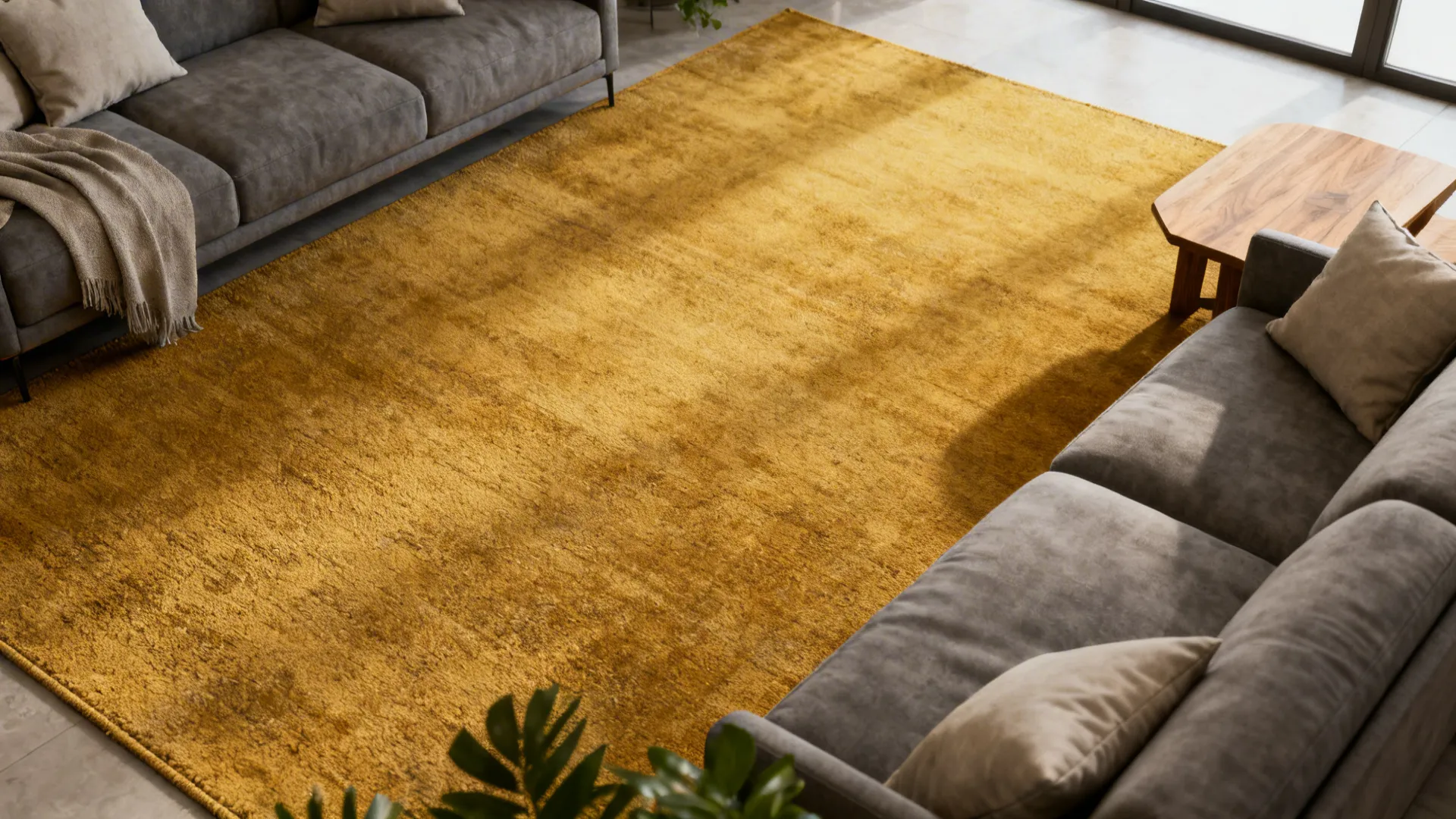 5 Yellow and Gray Rug Ideas for Living Rooms