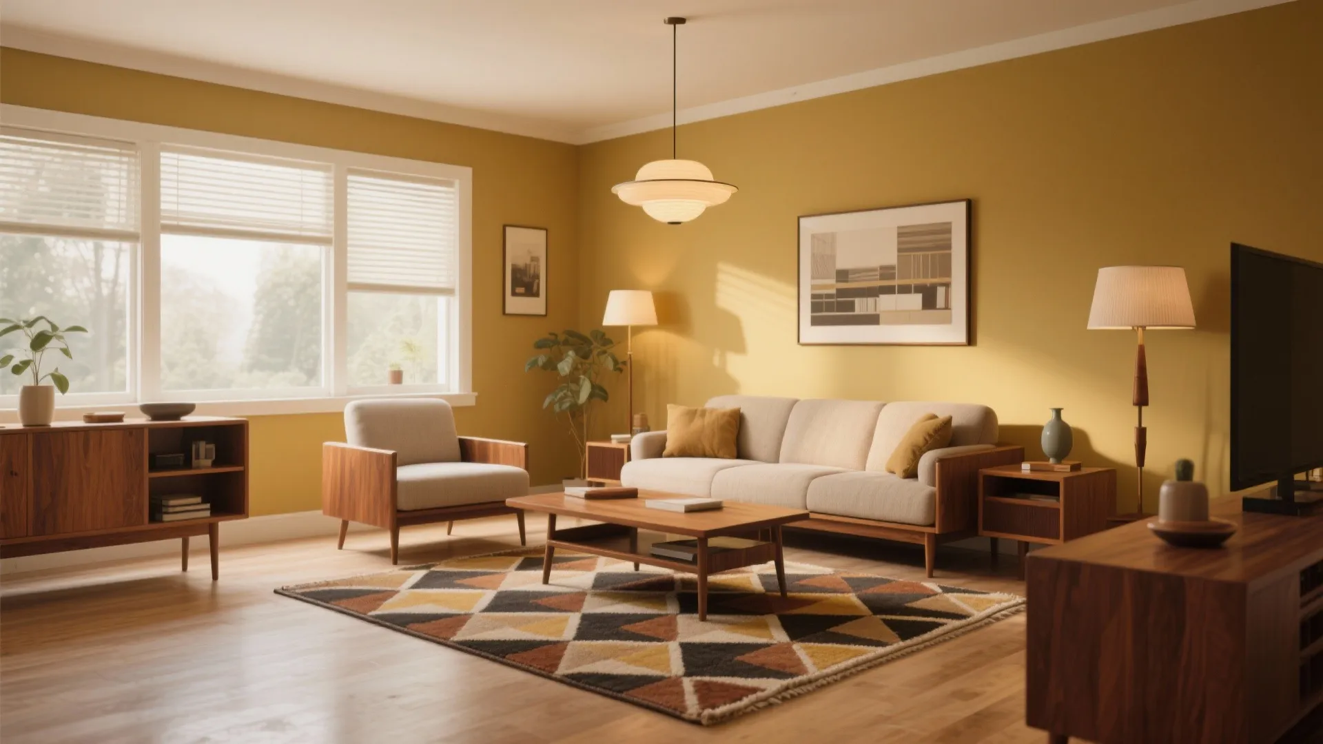 9. Muted Mustard for Retro Flavor