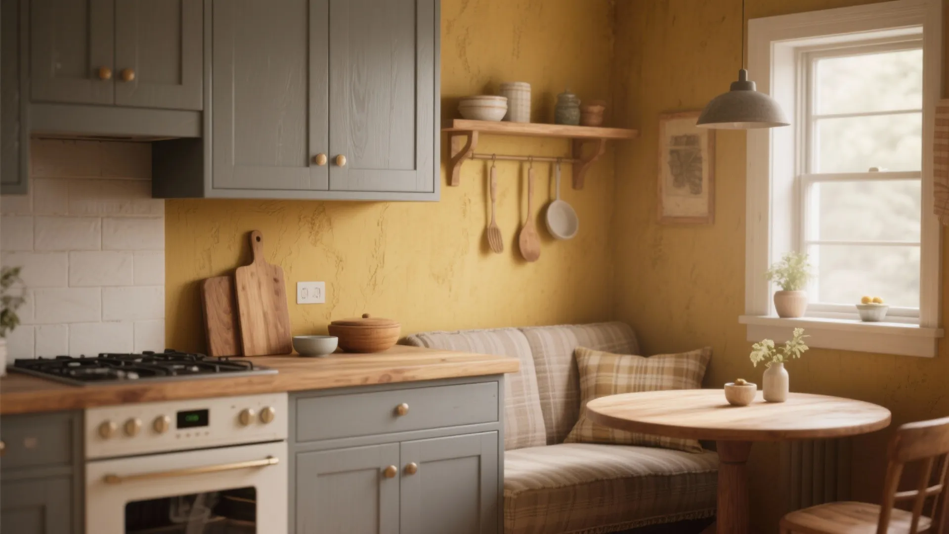 5. Muted mustard or ochre for warmth and personality