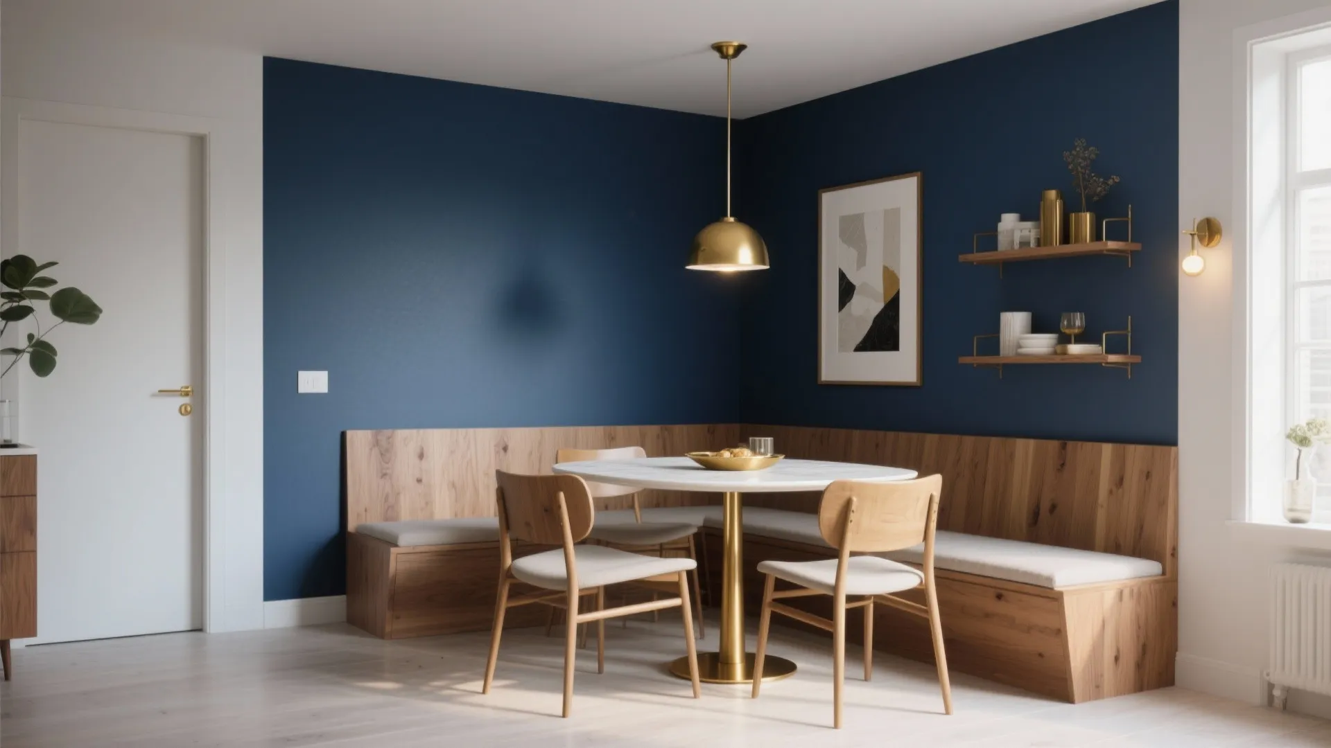 4. Muted Navy for Modern Contrast