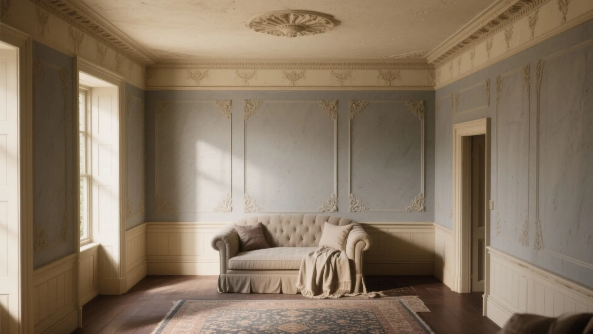 1. Muted Victorian Neutrals with Warm Undertones