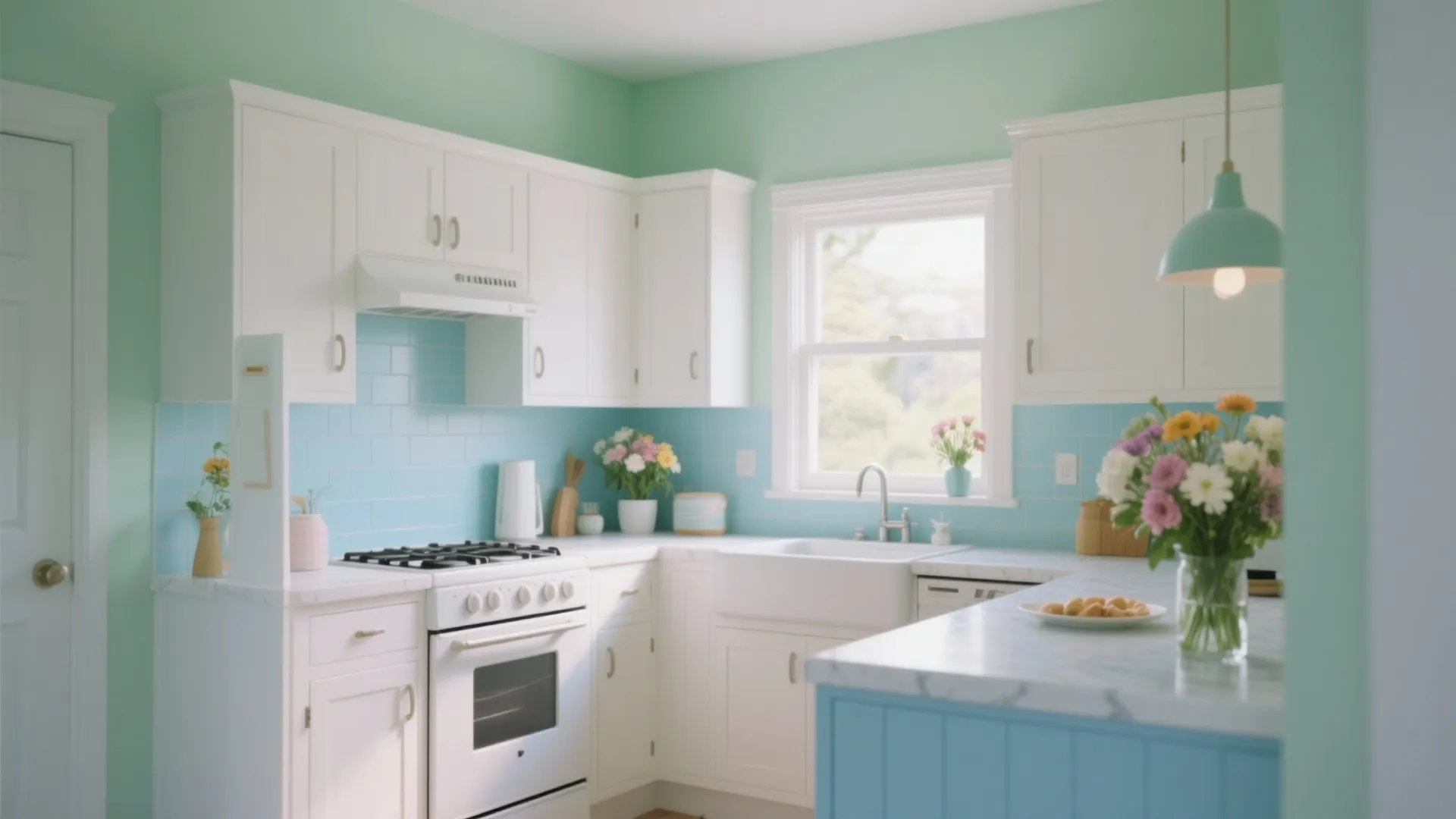 4. Muted Pastels for a Cheerful Touch