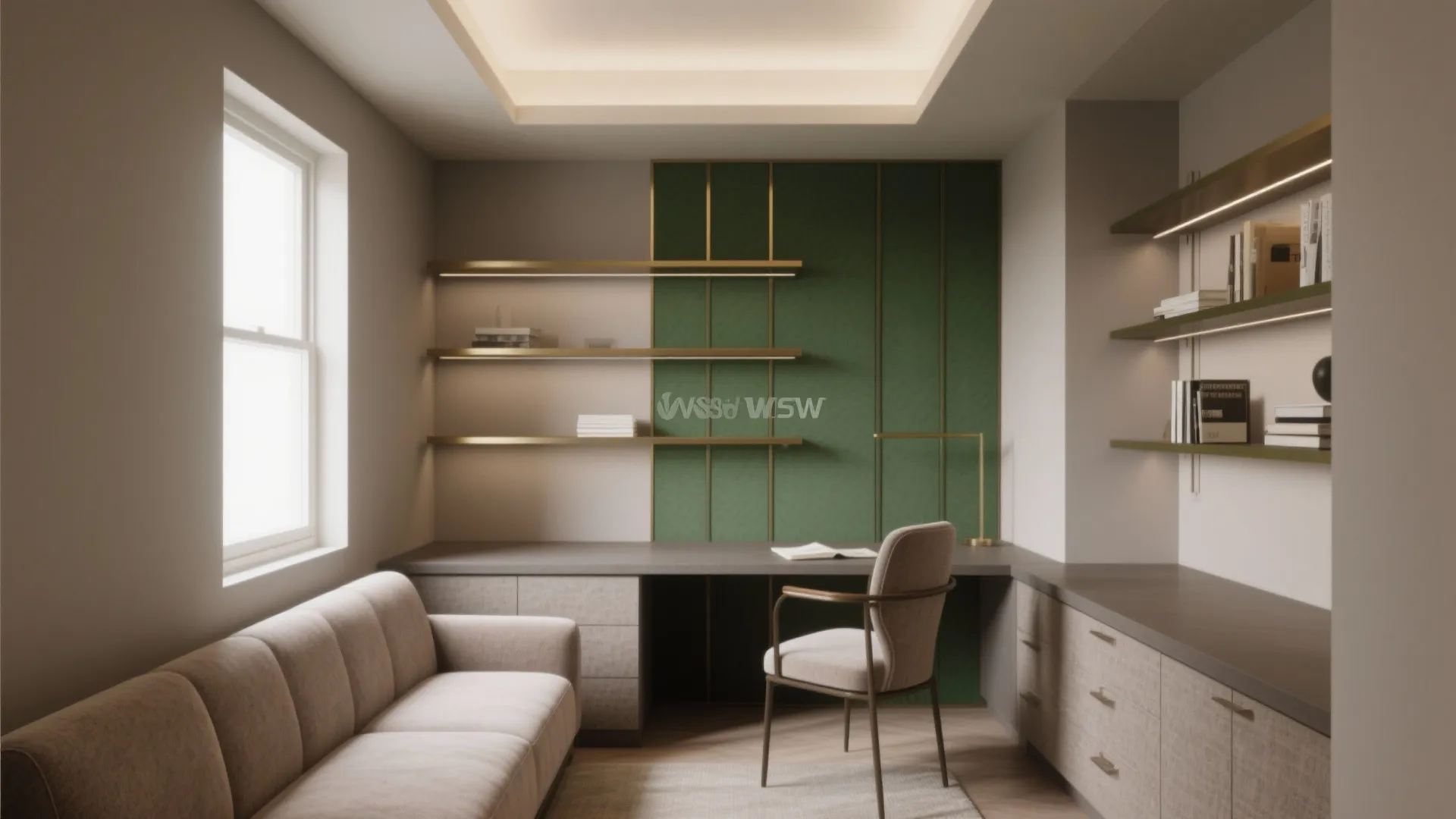 Muted Color Palette with Deep Accents