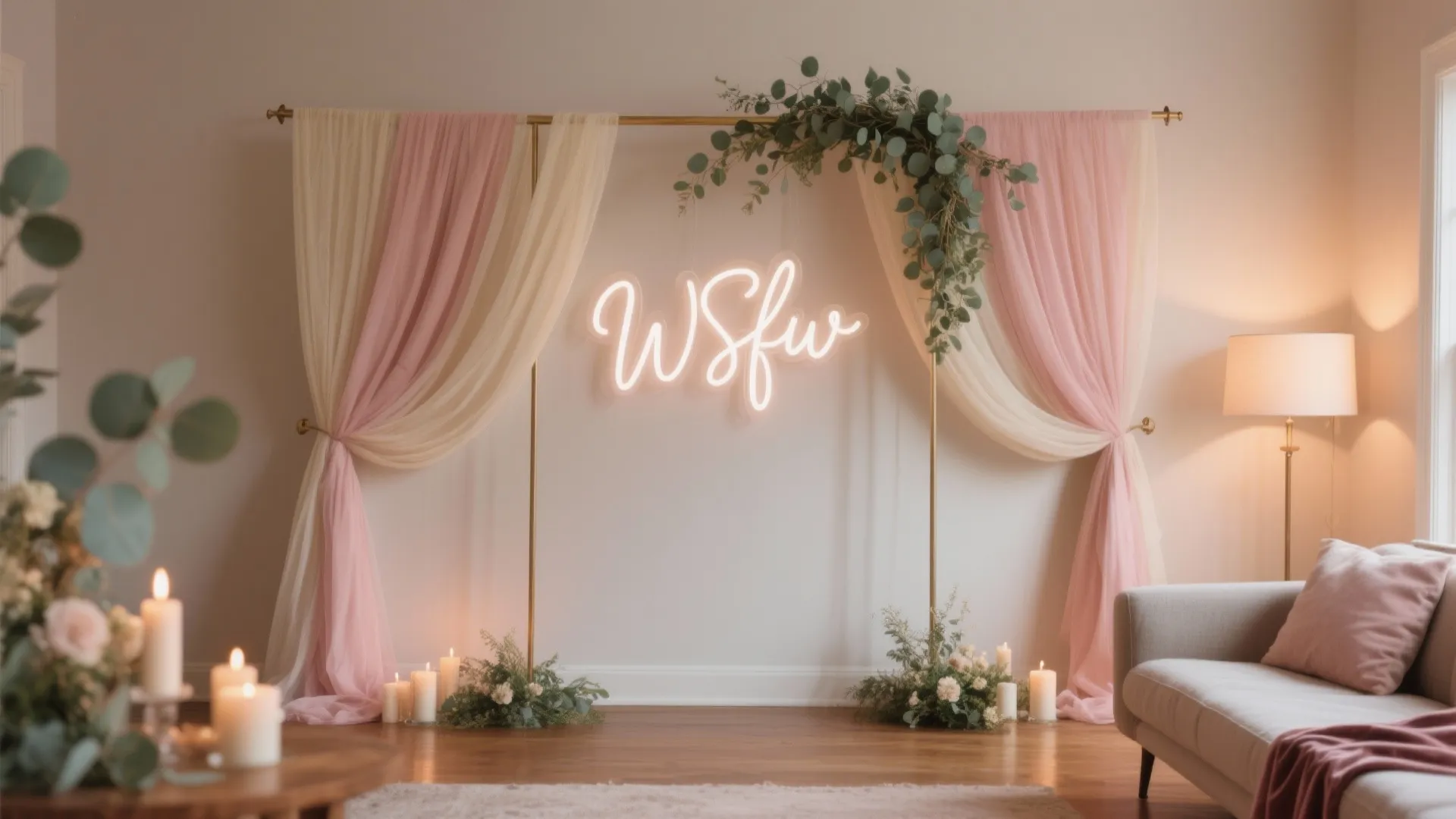 A Personalized Name Backdrop