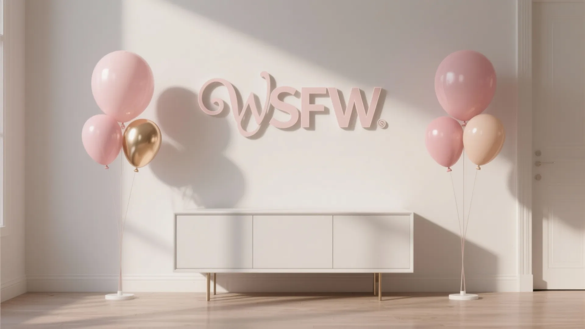 Personalized Name Backdrop With Mini Columns