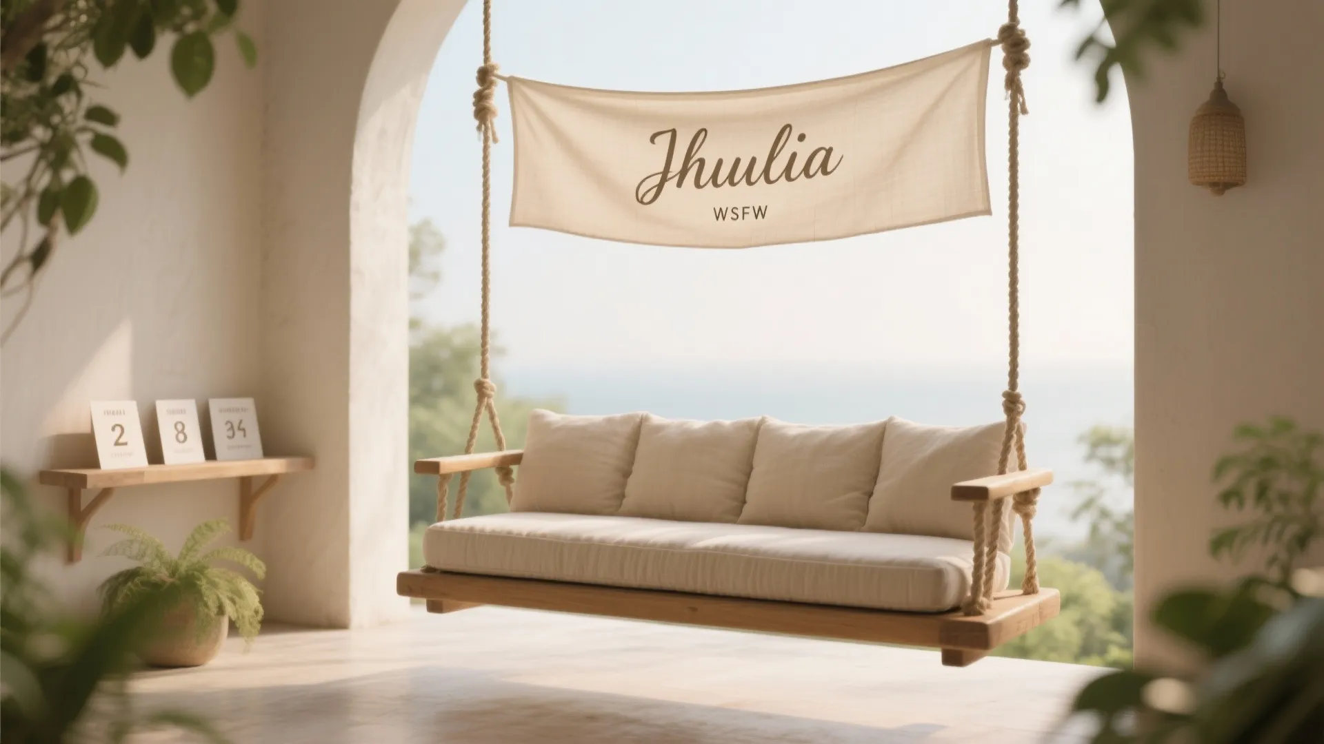 Personalized name banner and milestone accents