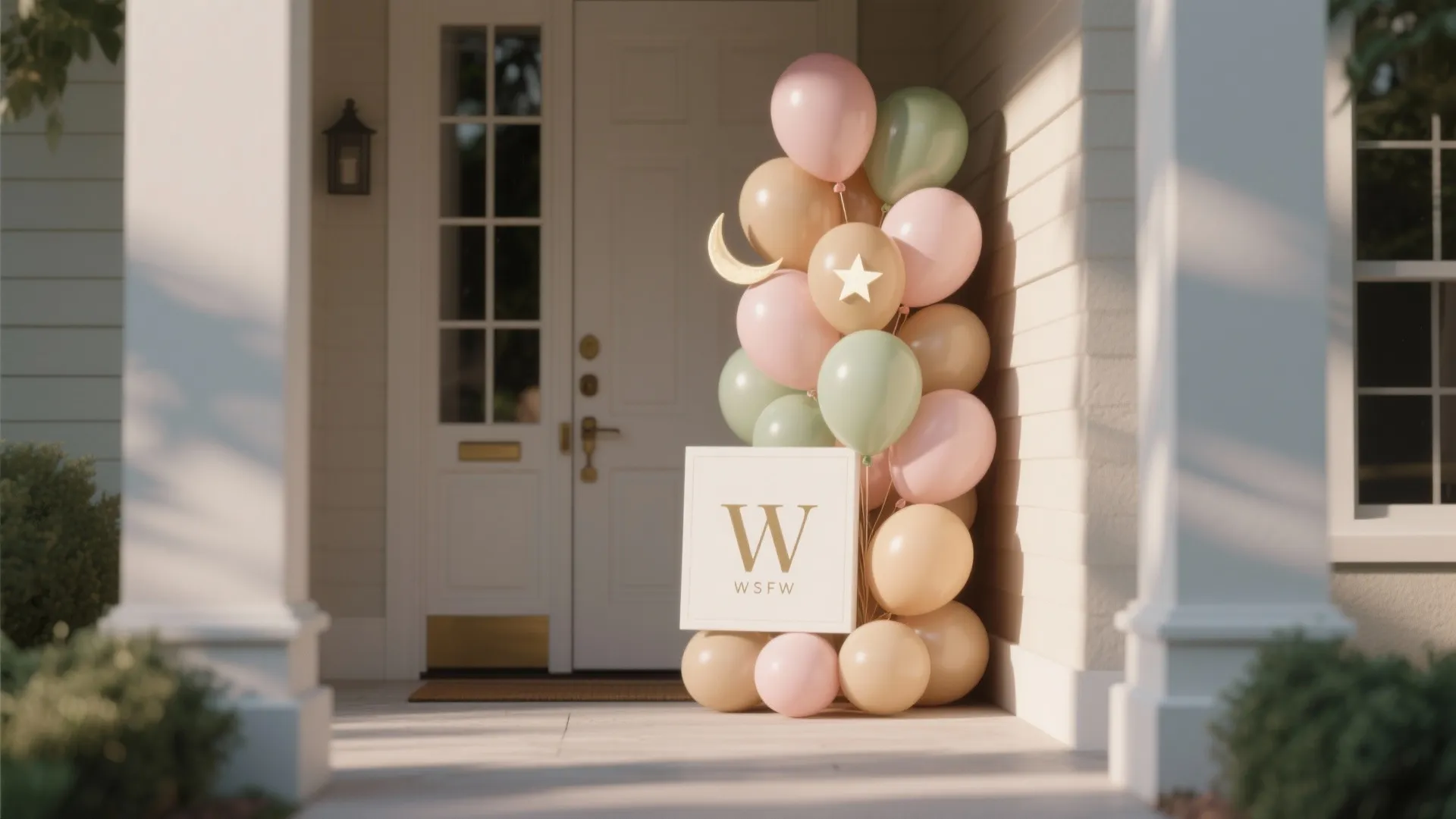 Personalized Name & Initial Cluster by the Door