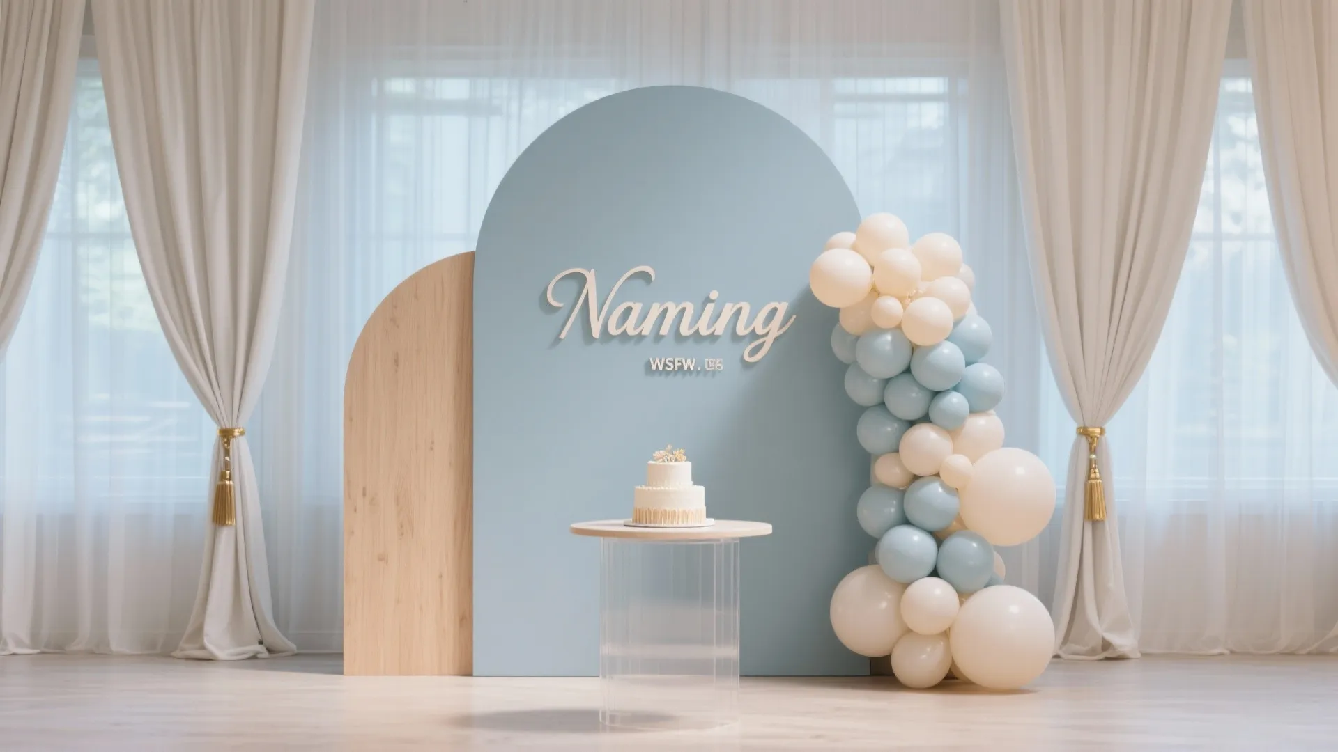 Personalized Name Stage & Backdrop