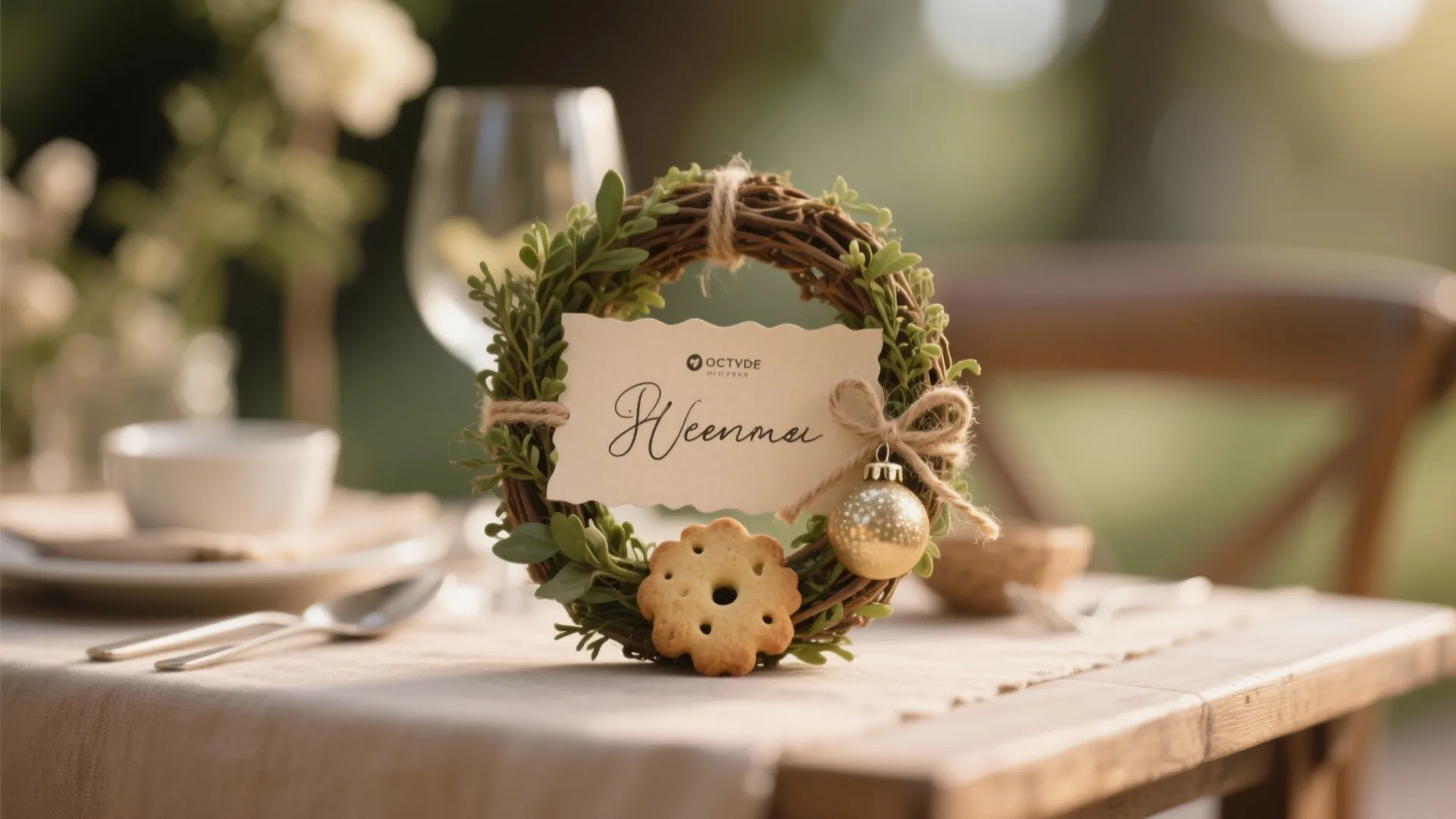 4. Personalized name tags and small gift accents