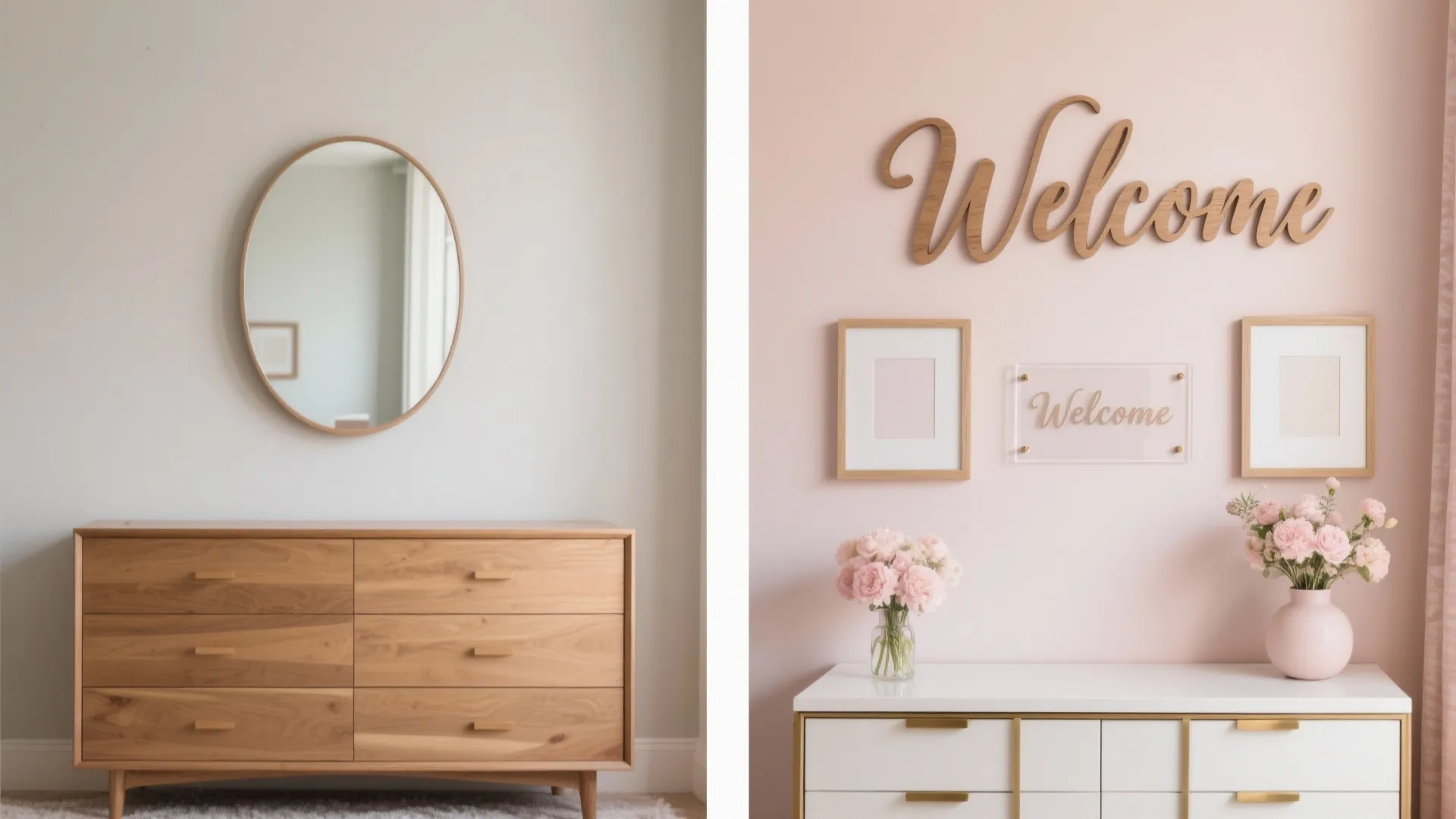 Personalized welcome sign and name wall