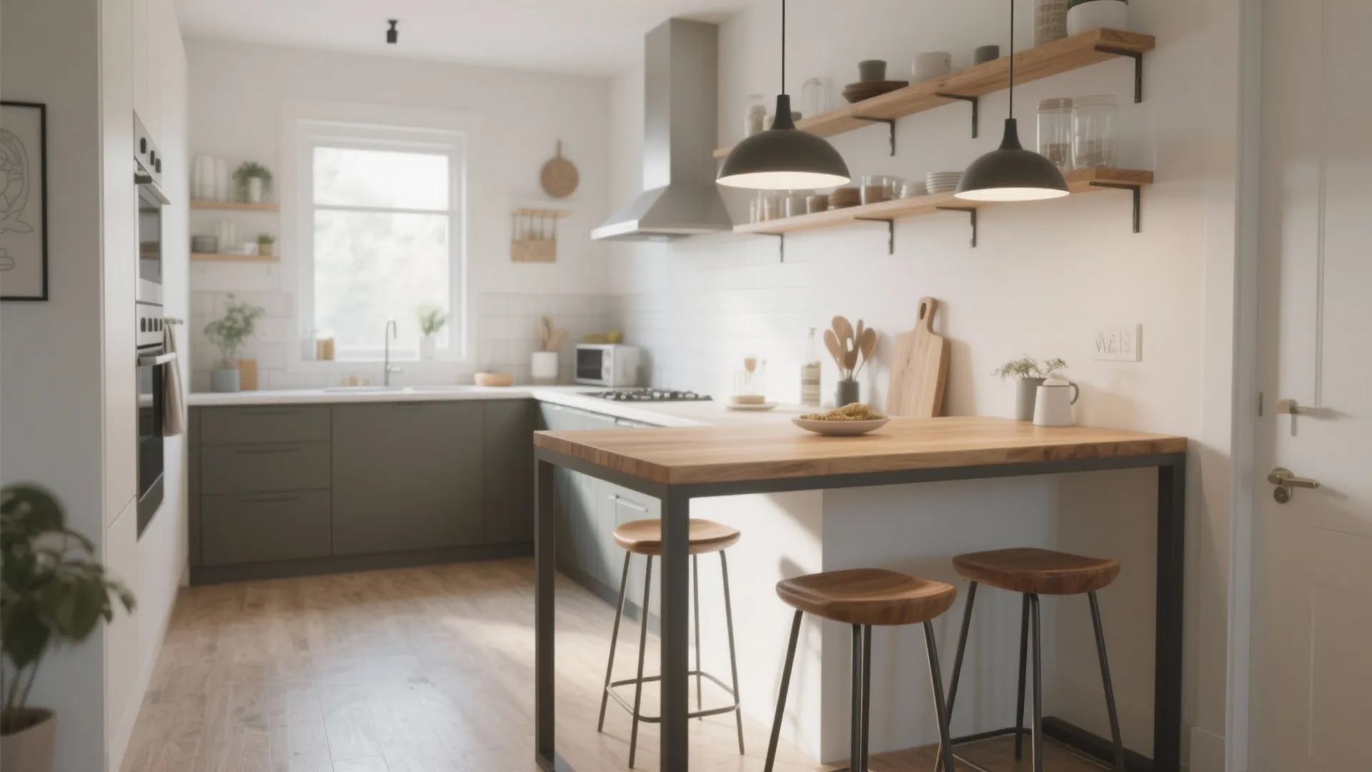 4. Narrow Bar-Height Table