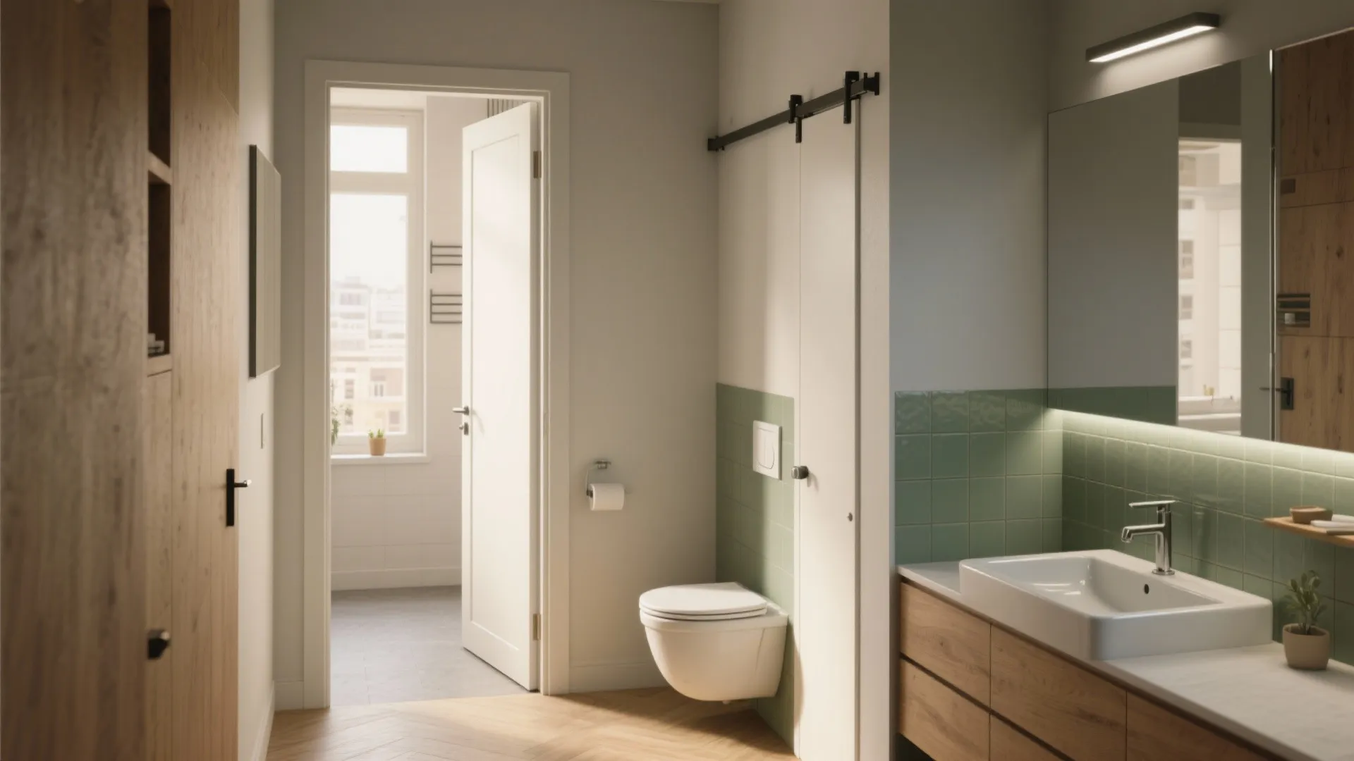 Minimum Width Bathroom Door: 5 Small-Space Solutions
