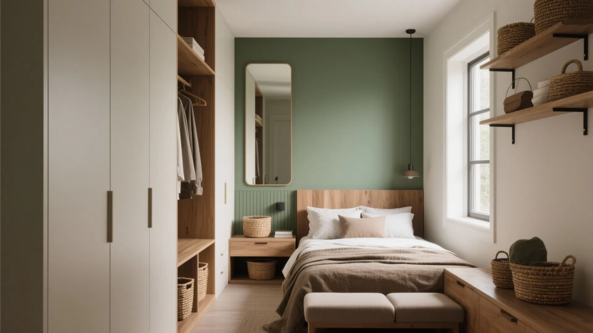 Decorating a Narrow Bedroom: 5 Smart Ideas: Practical, budget-friendly design inspirations for making a narrow bedroom feel larger and more functional