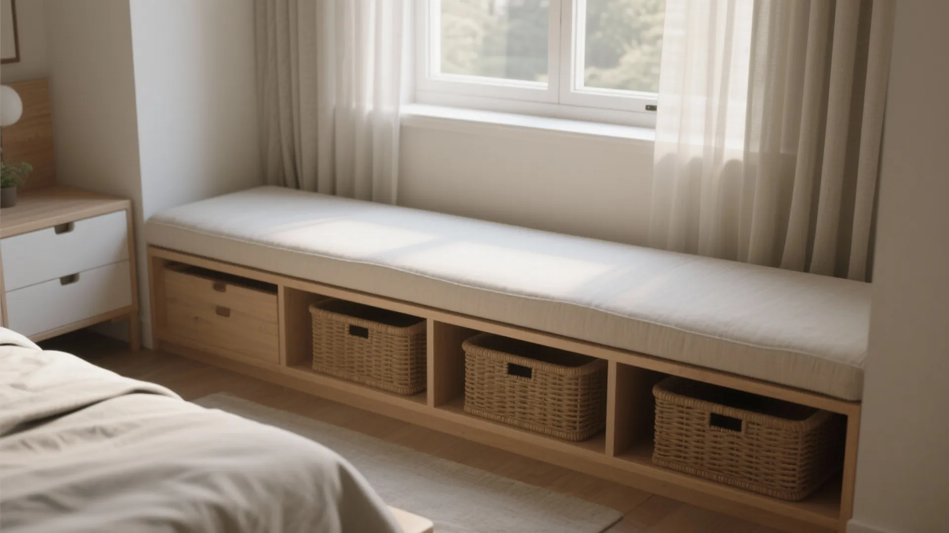 5. Narrow Bench with Under-seat Storage