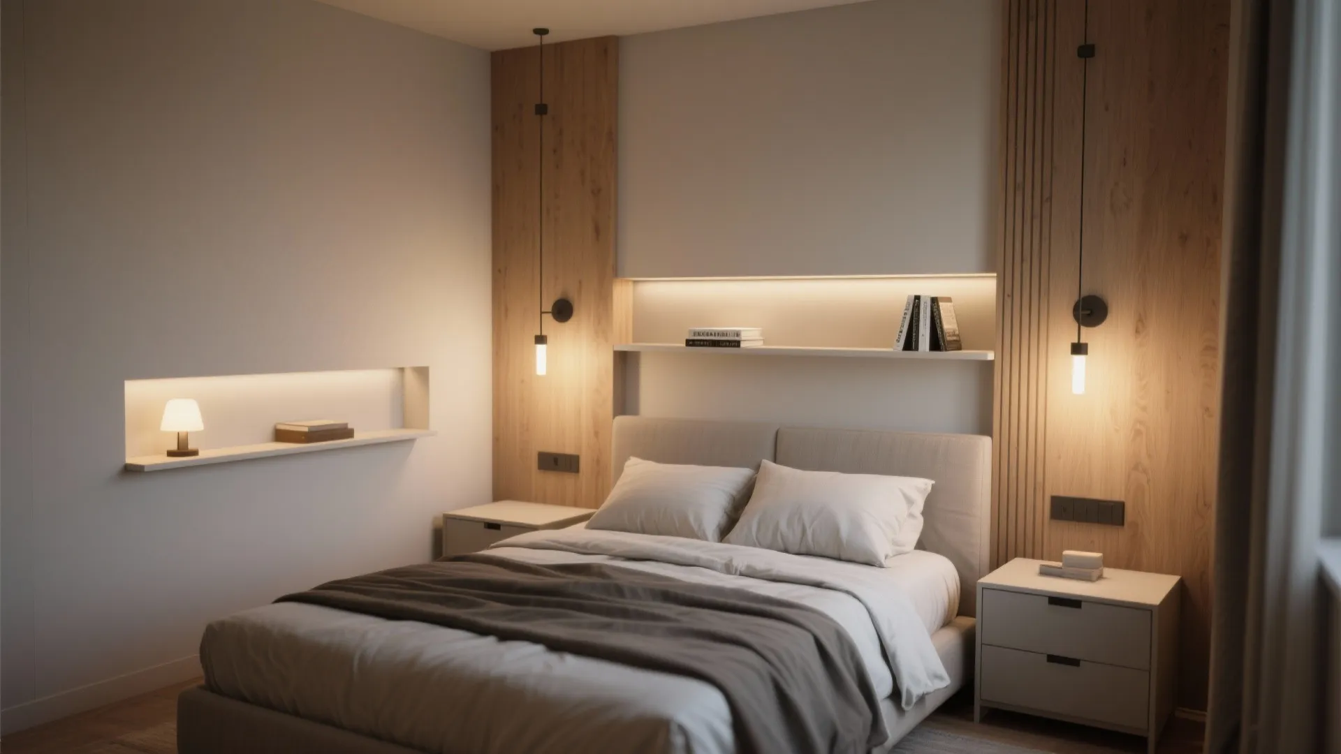 3. Build Narrow Beside Solutions and Wall Lighting