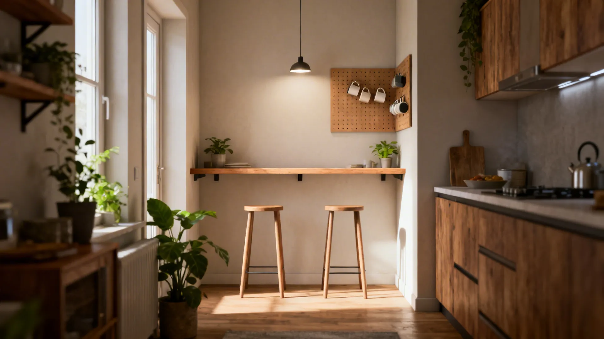 5 Wall Breakfast Bar Ideas for Small Kitchens