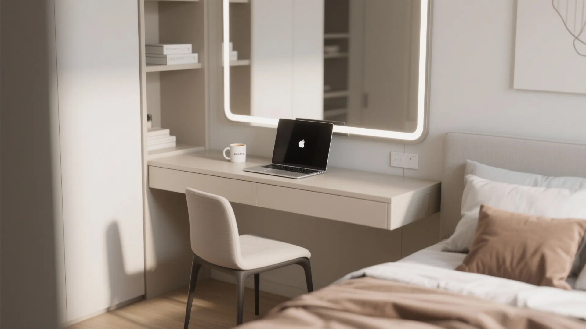 7. Narrow Console as Desk