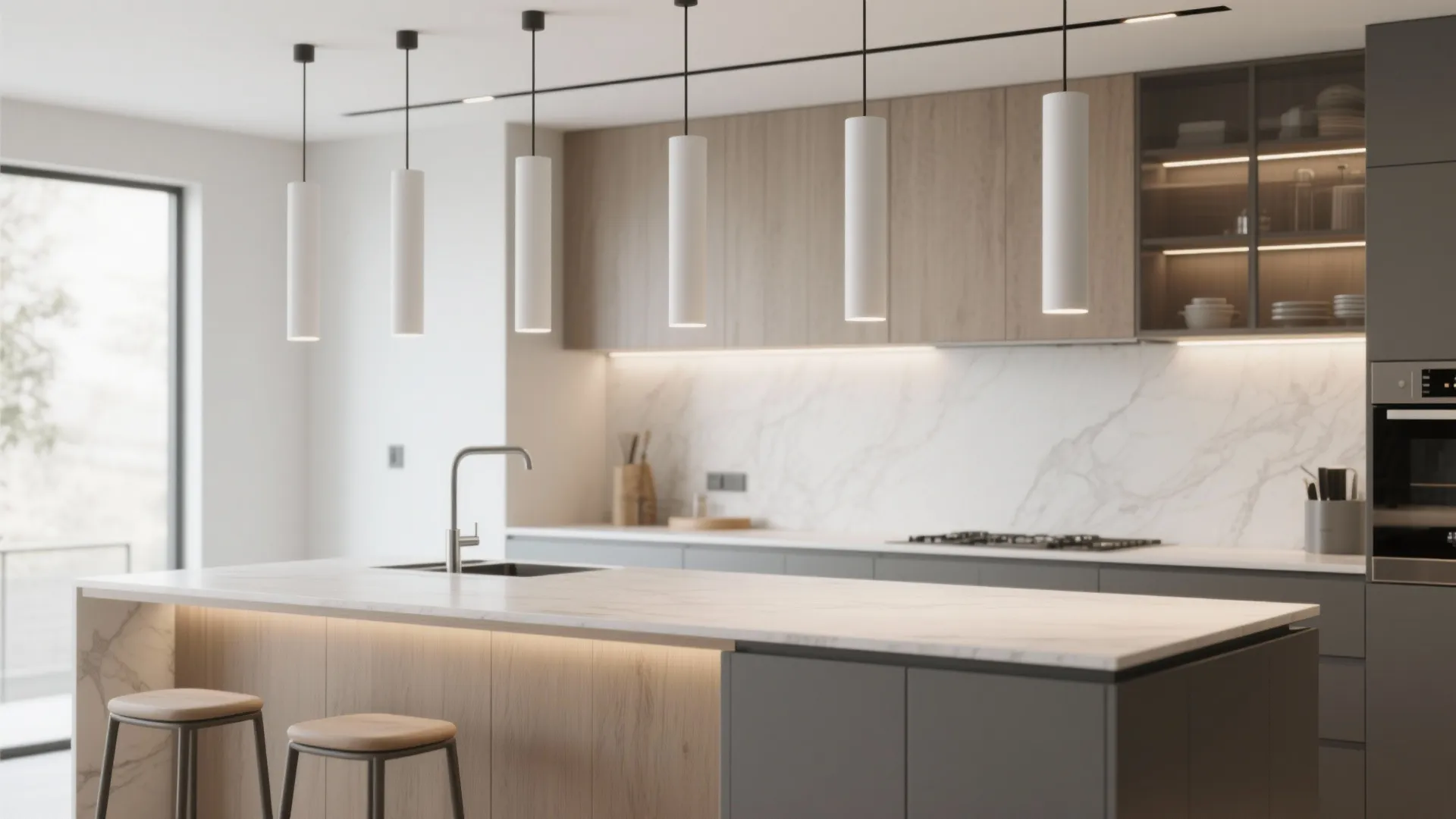 3. Narrow Cylinder Pendants