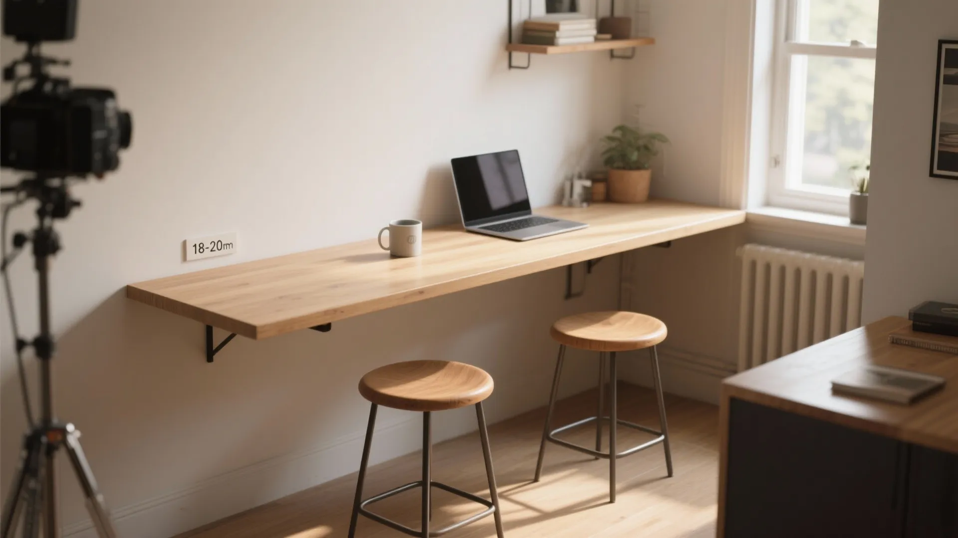 3. Narrow L for Dual Use (Work + Dining)