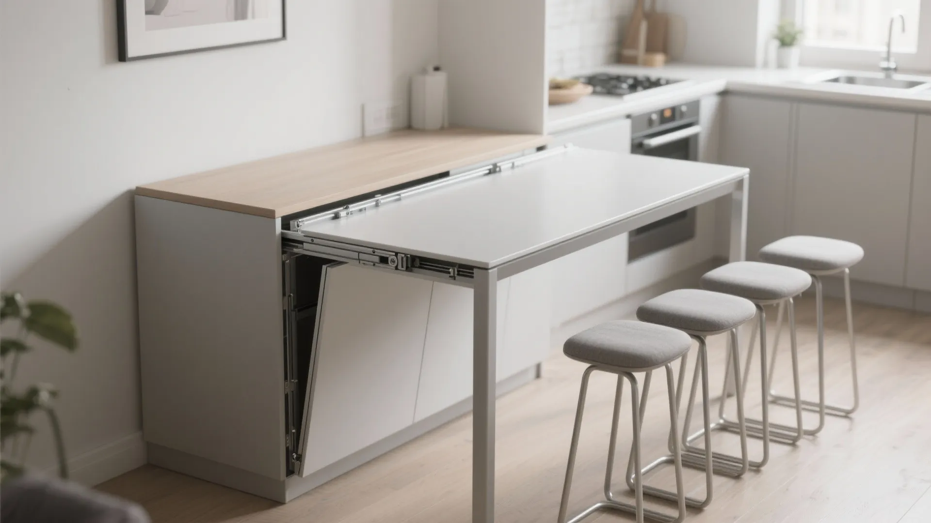 2. Narrow extendable tables