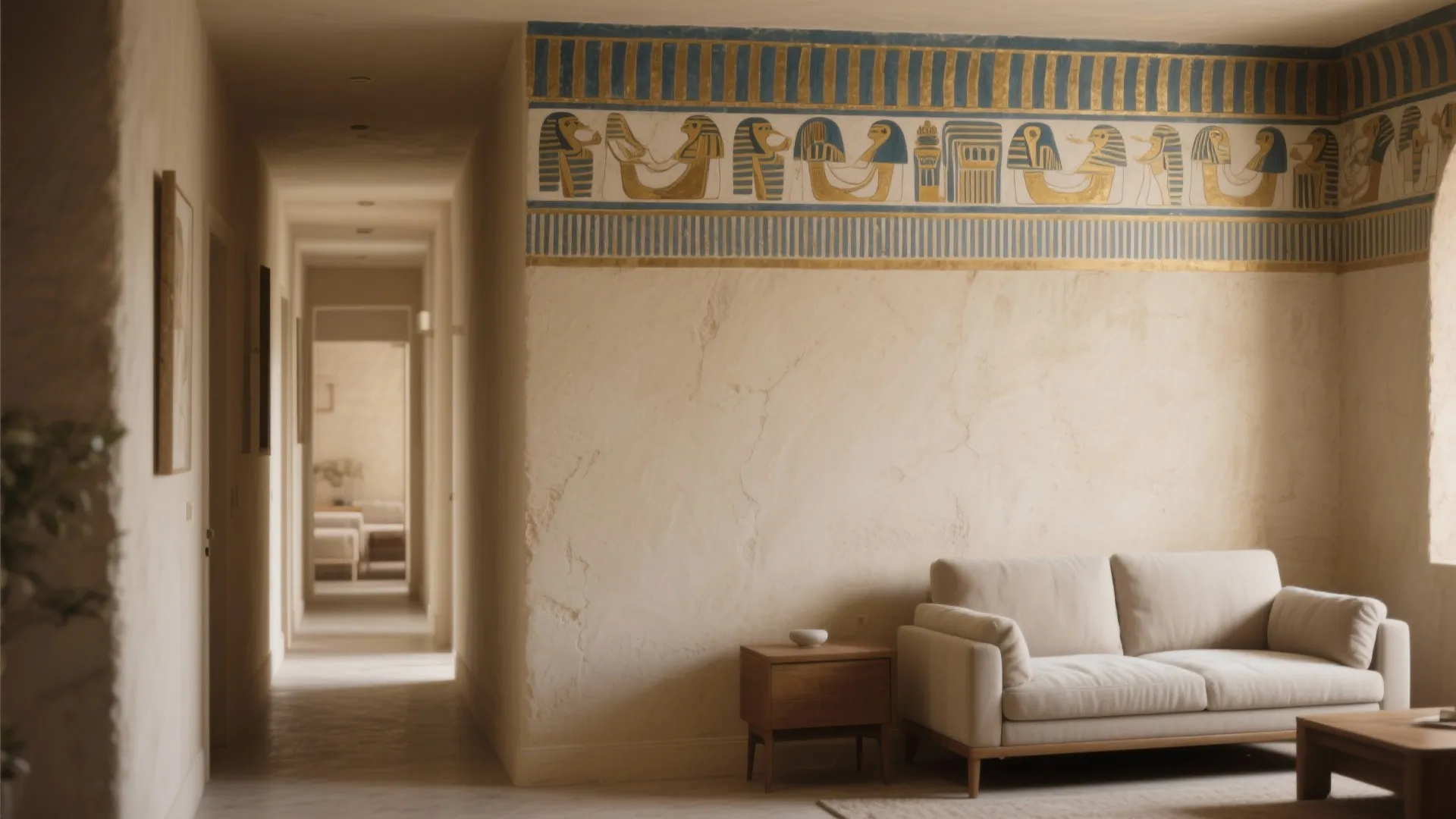 1. Use a Narrow Frieze Instead of a Full Mural