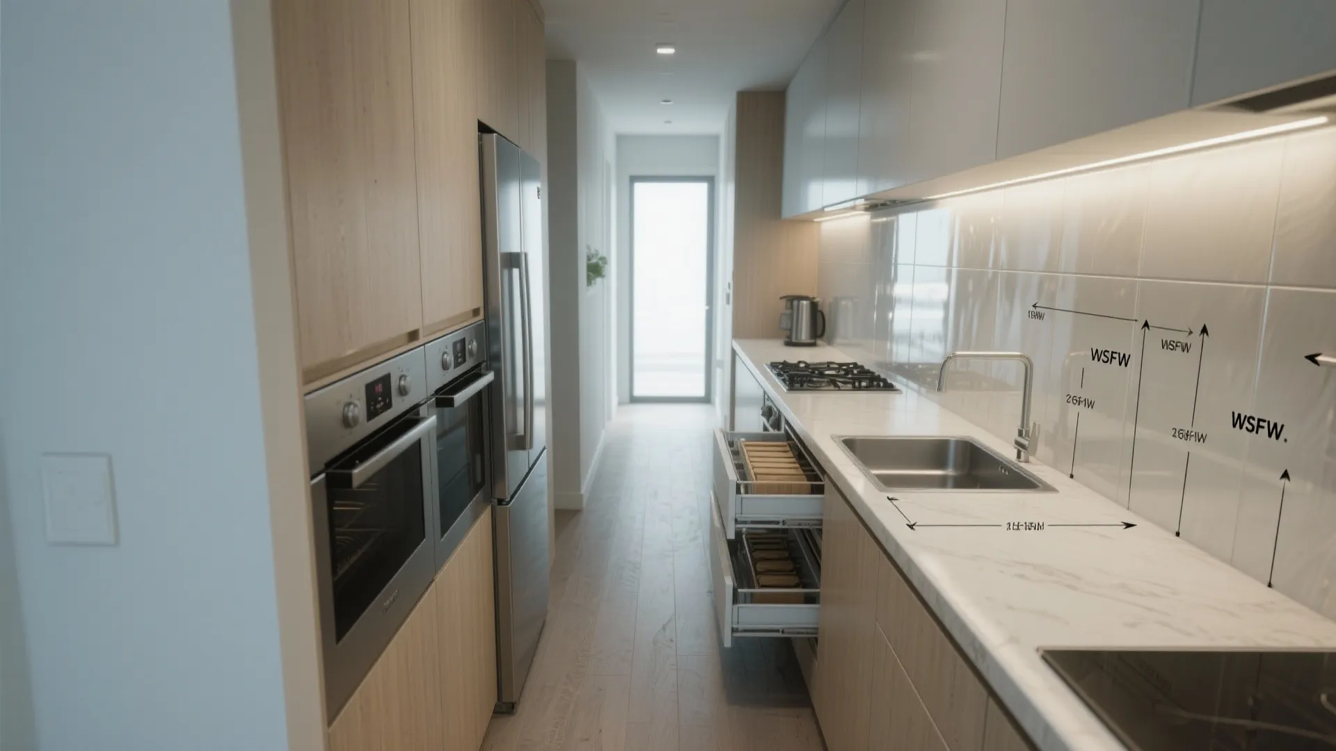 3. Smart Kitchen Moves for Narrow Footprints