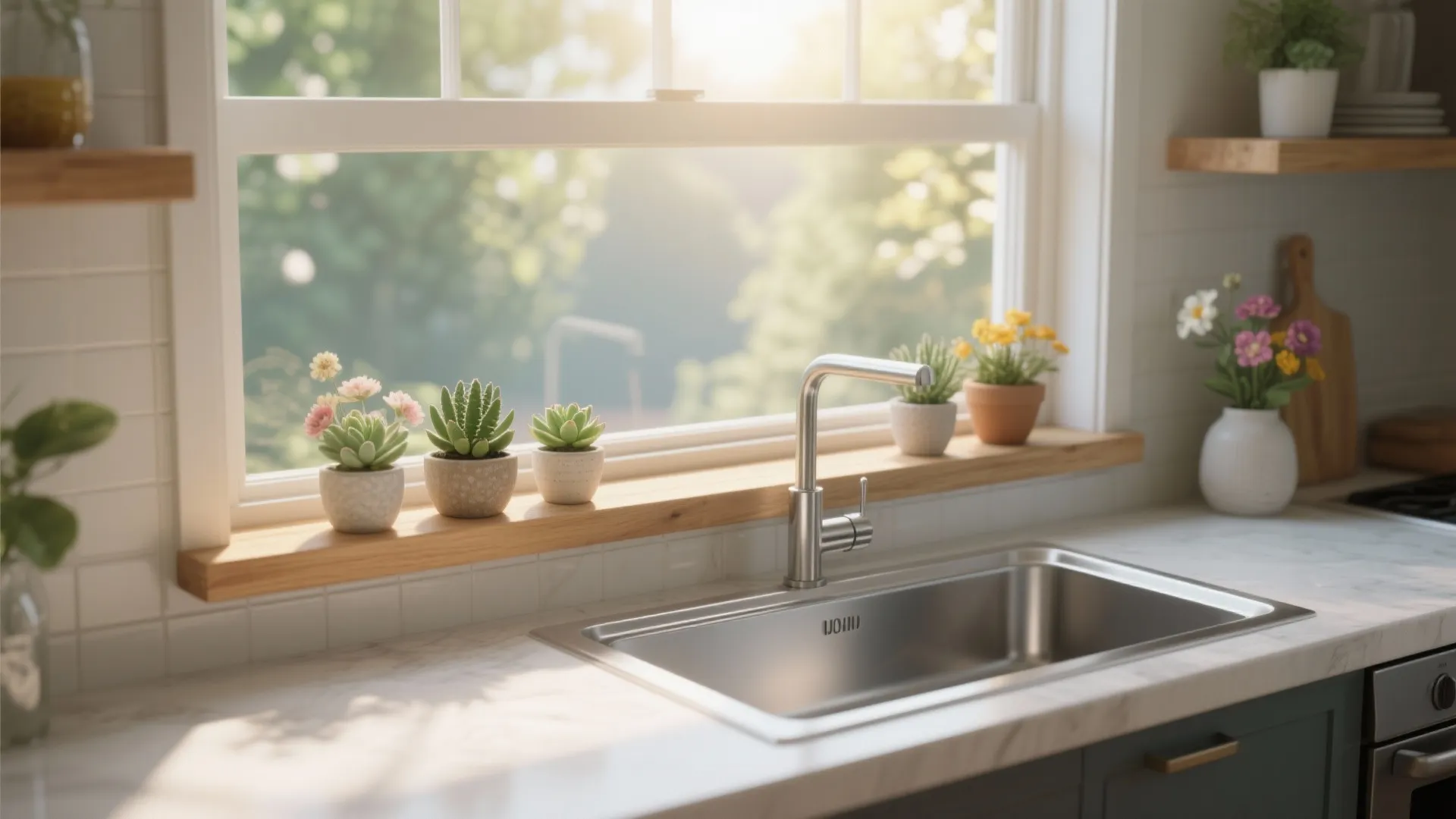 10. Add a Narrow Ledge for Plants