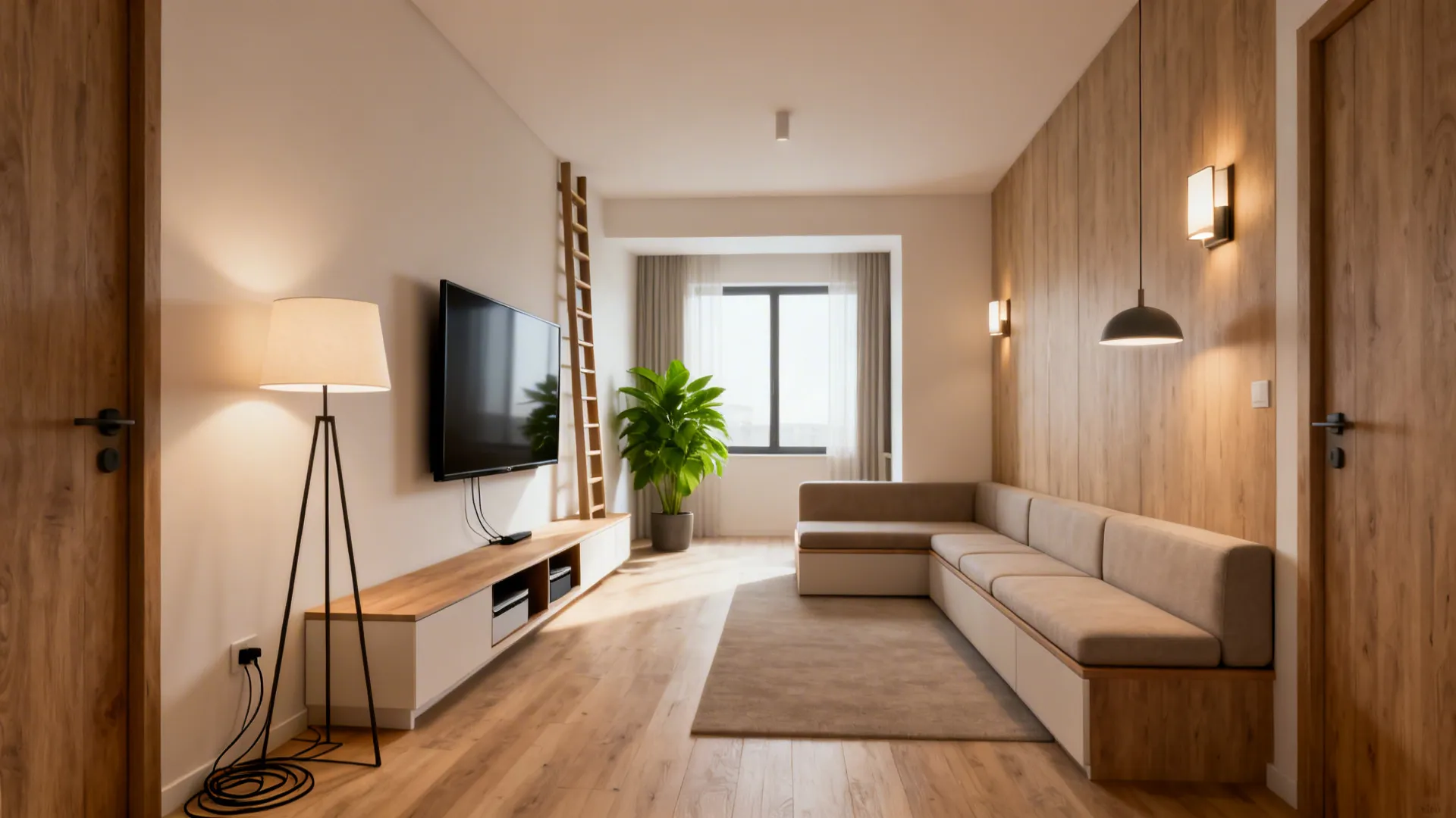 5 Narrow Living Room Ideas with TV