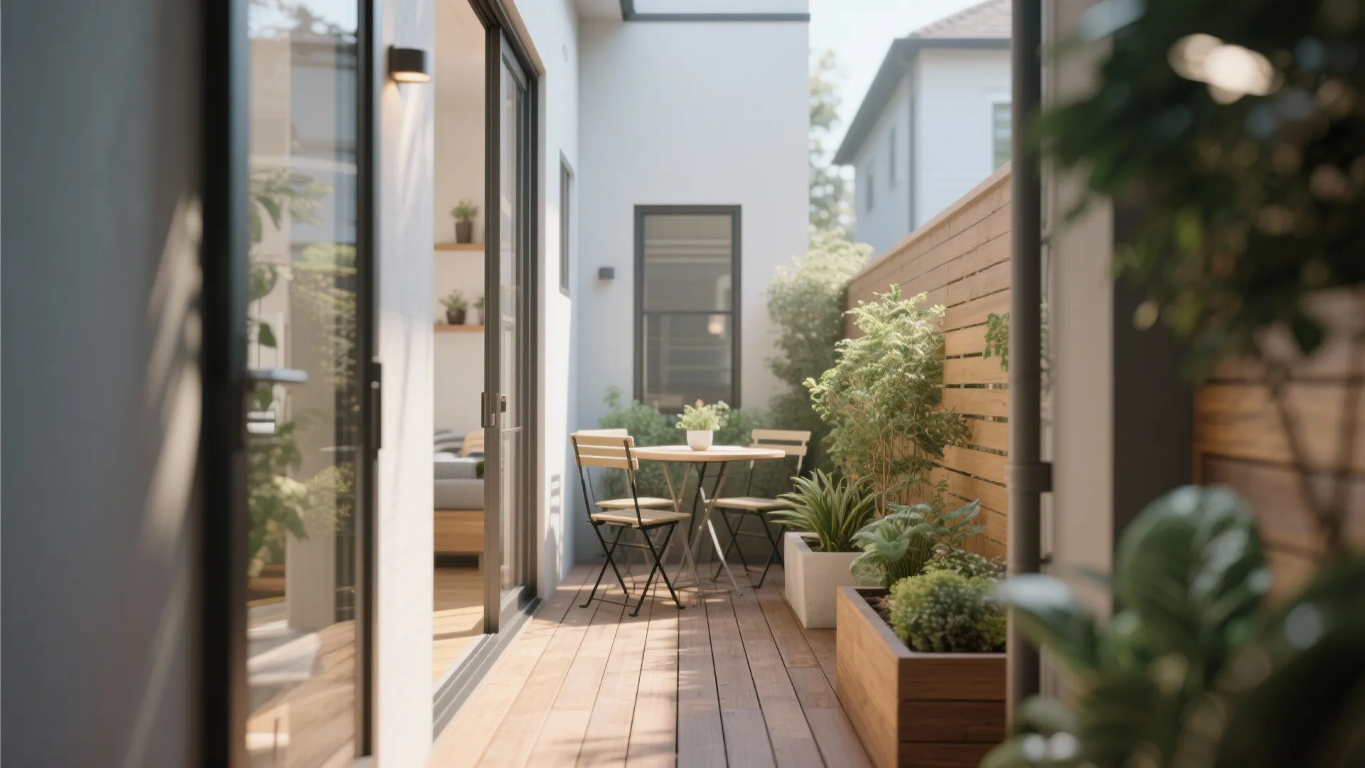 Outdoor connection: patio or small courtyard