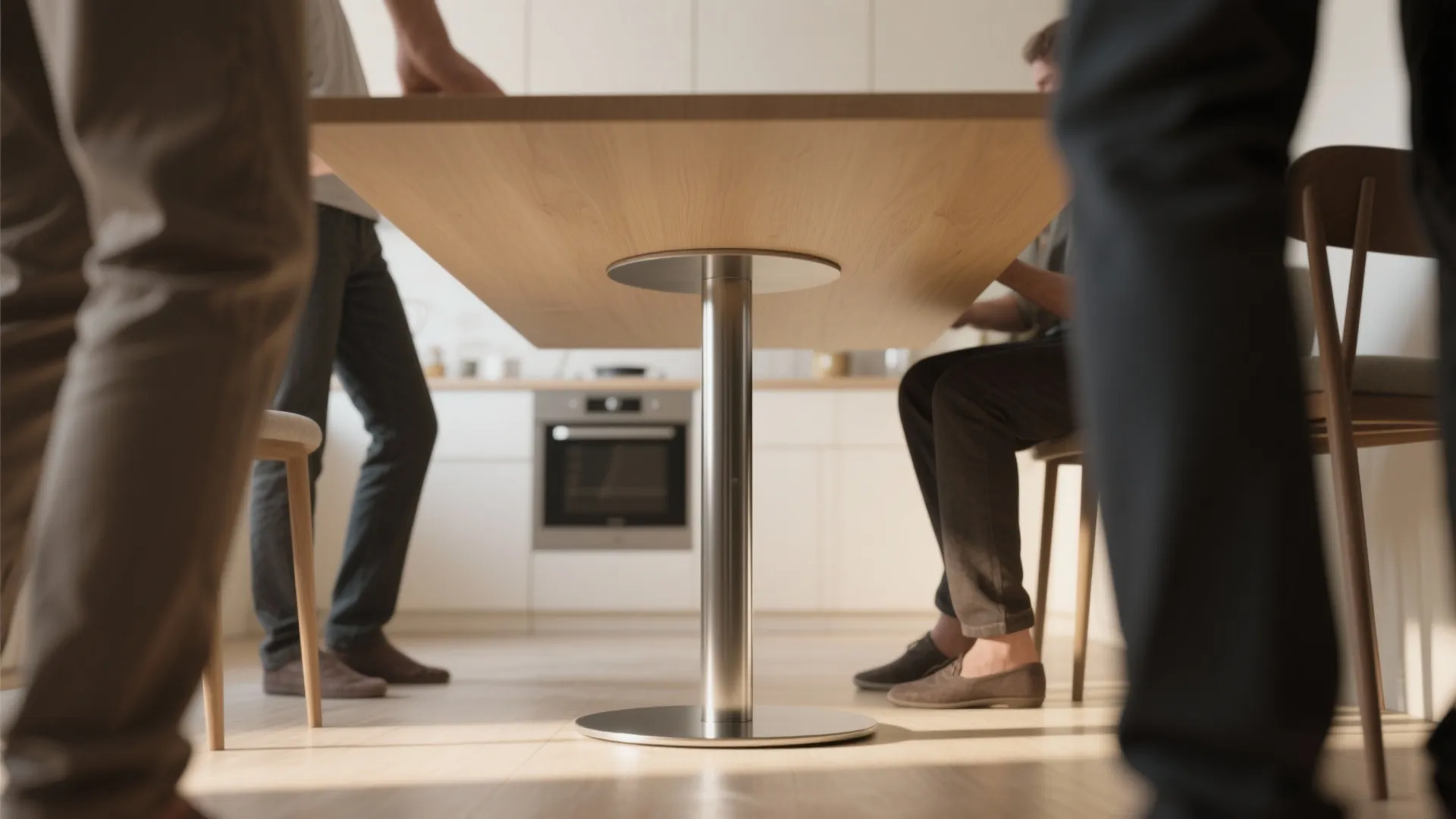 4. Narrow pedestal table