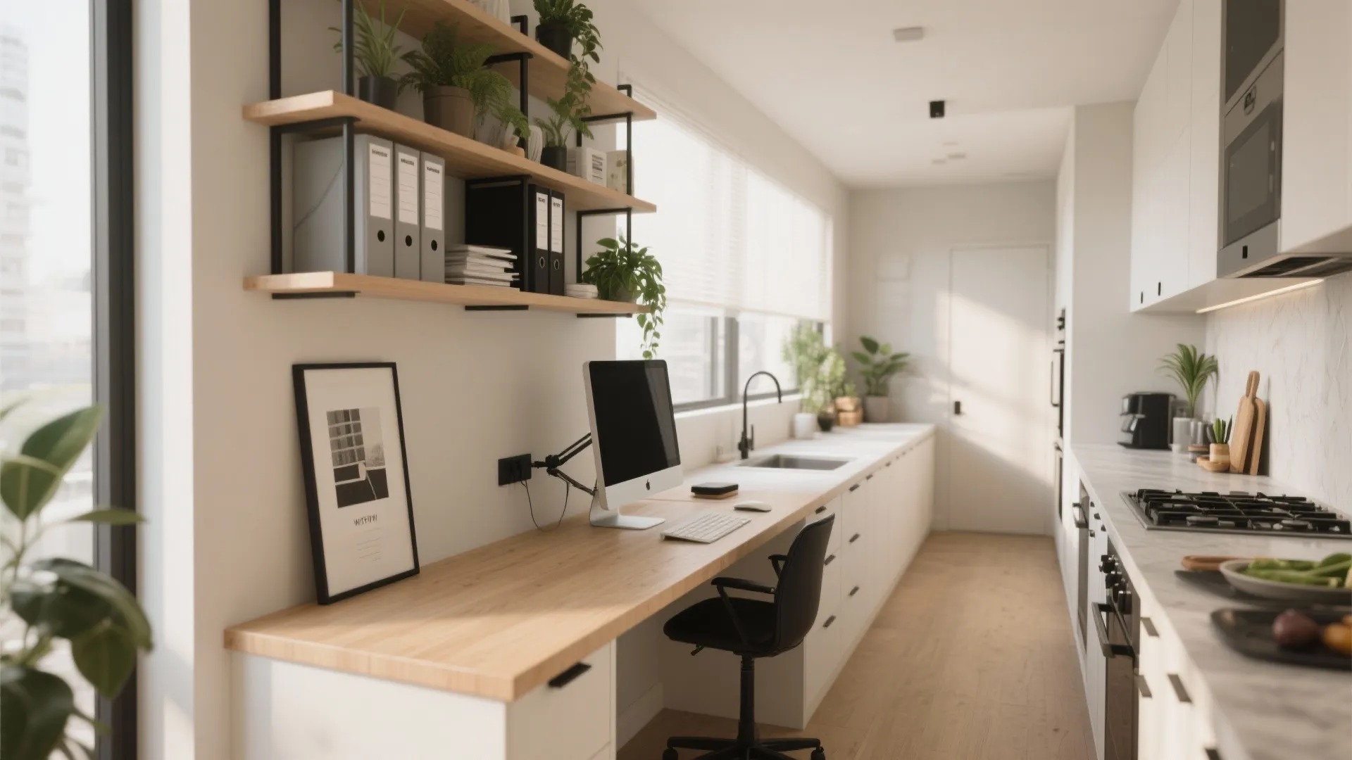 3. Narrow Peninsula with Vertical Storage