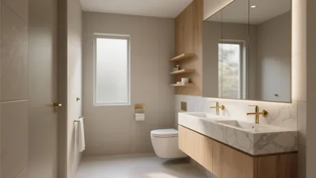 5 Narrow Small Powder Room Ideas