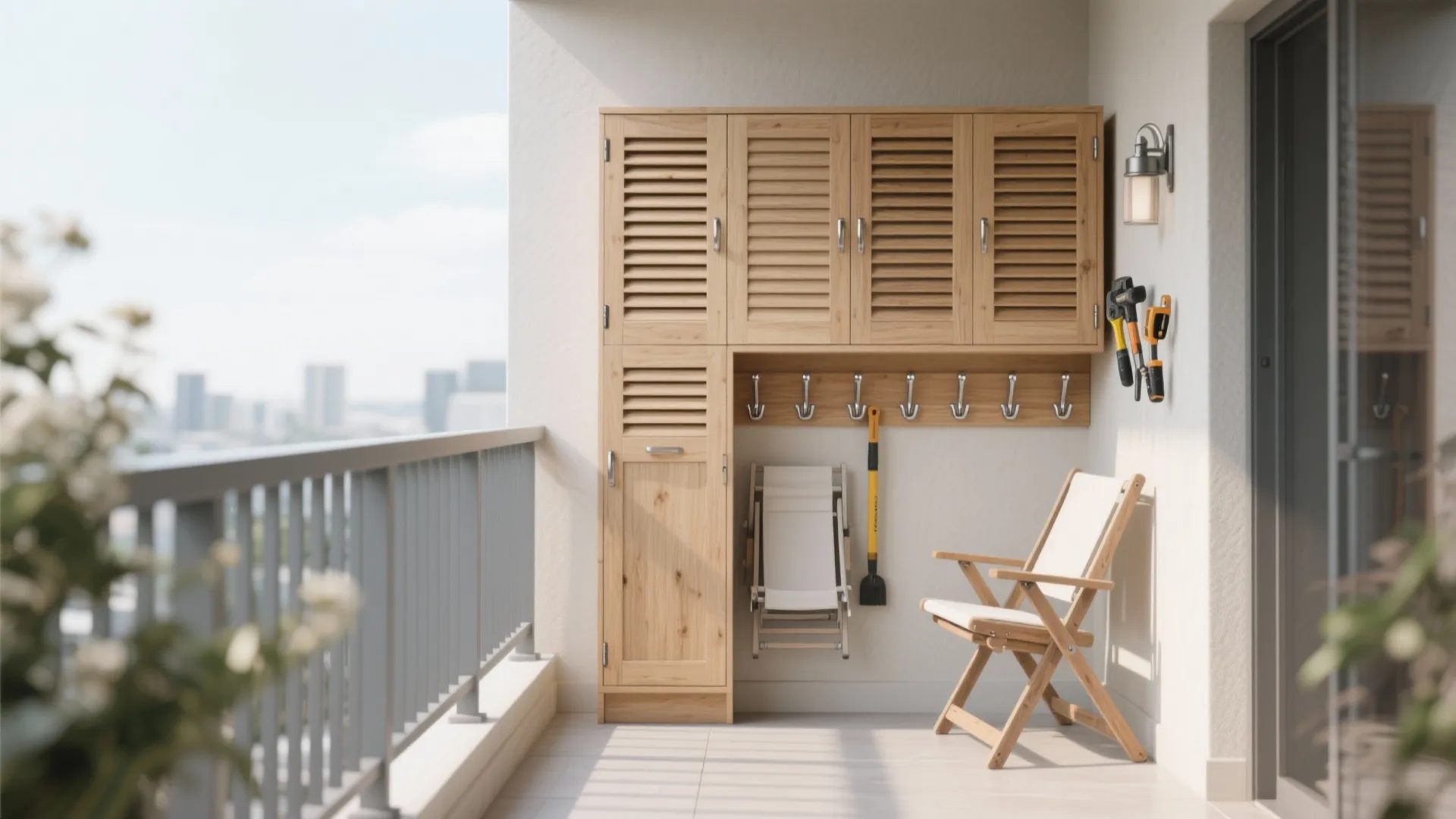 3) Ultra-Narrow Storage: Shoe-Box Cabinets and Hidden Hooks