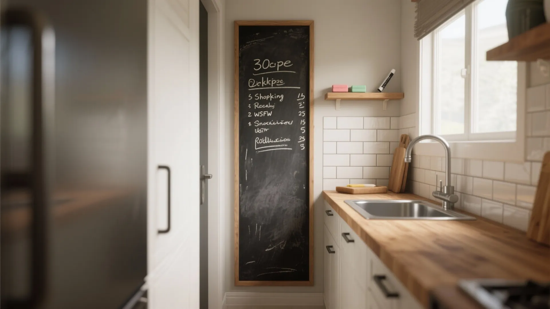 1. Narrow Kitchen Message Strip