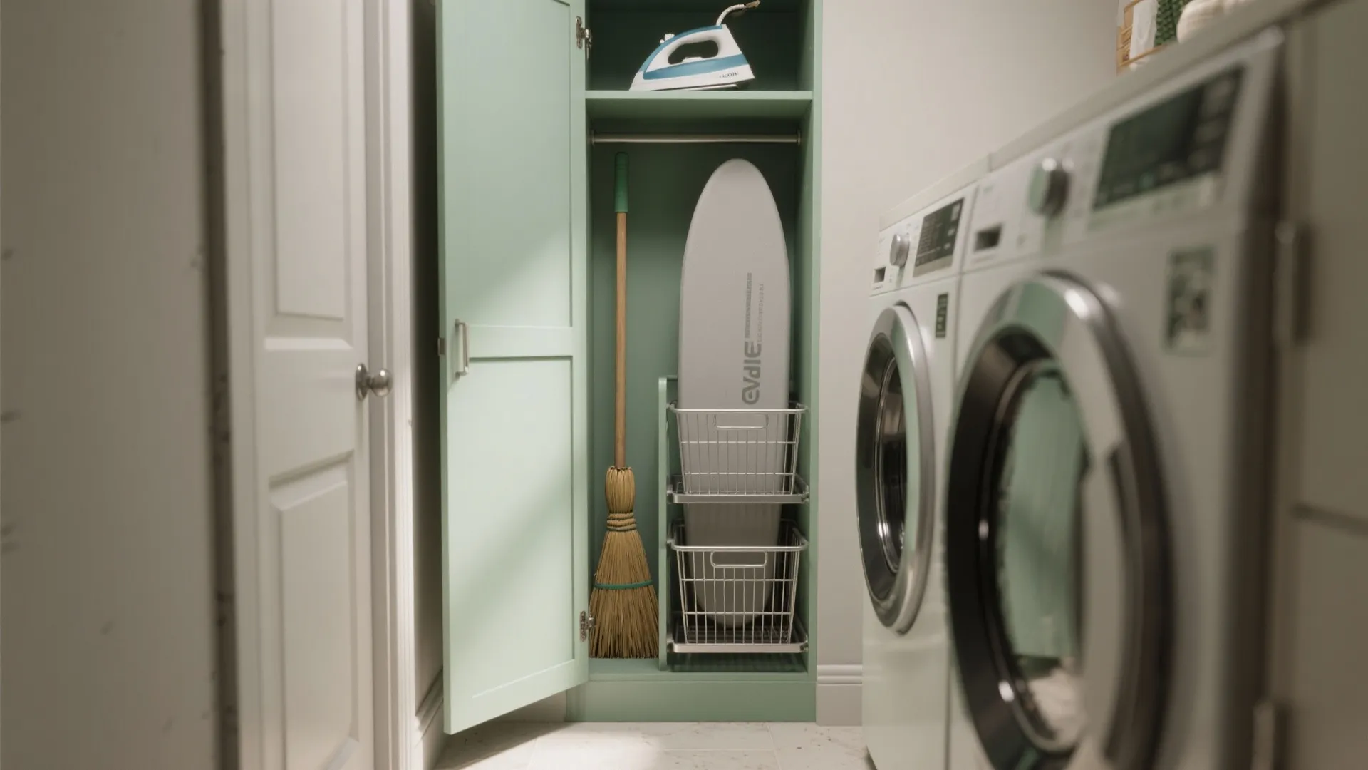 3. Narrow Utility Cabinet for Vertical Storage