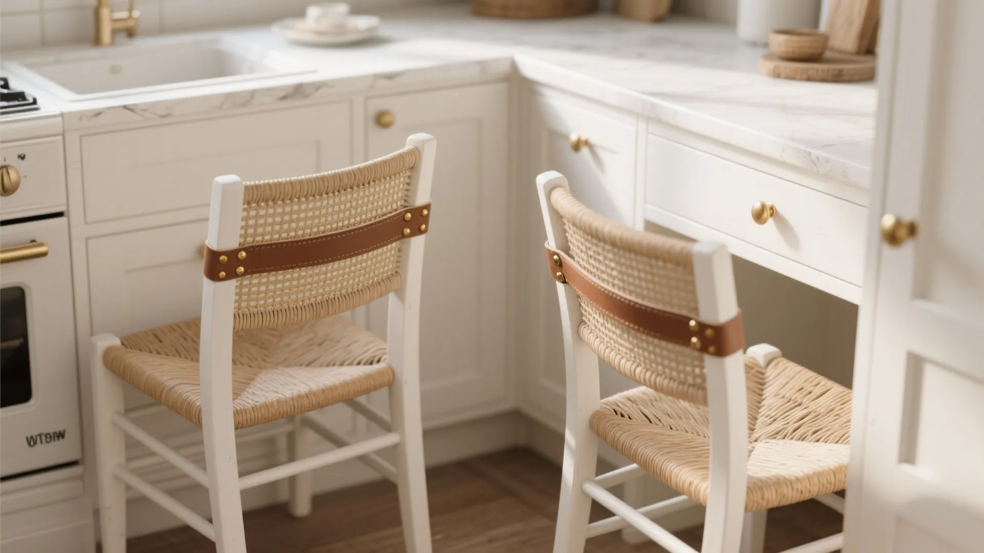 5. Use painted whites with natural accents