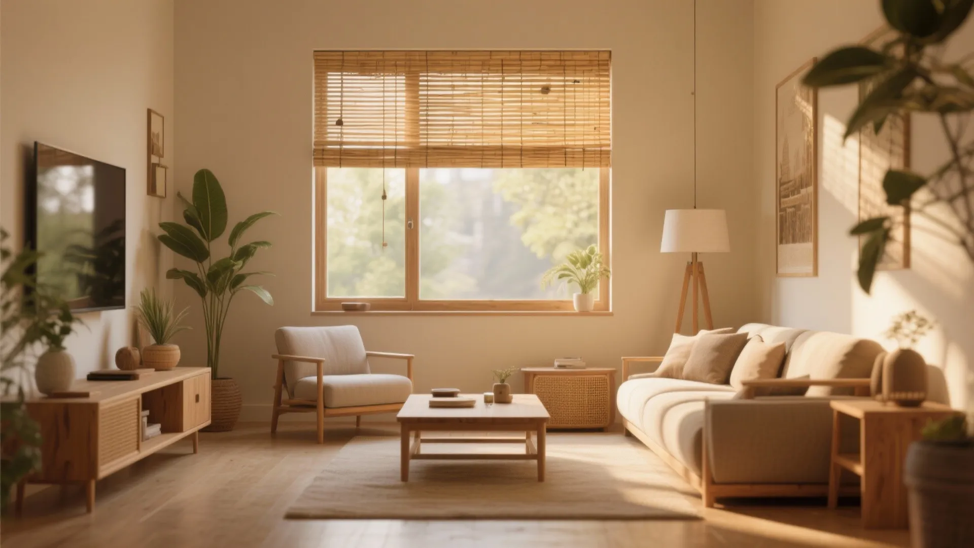 Natural Bamboo Shades