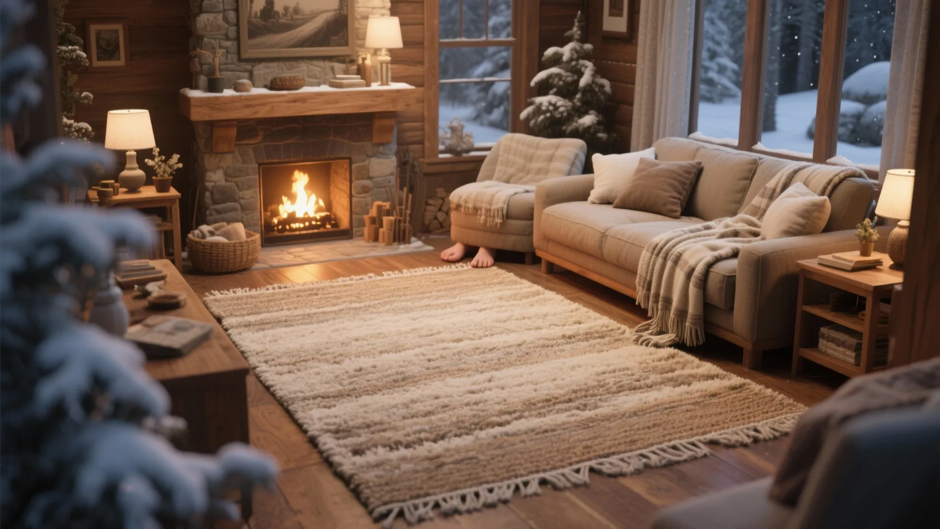 7. Adding Warmth with Natural Fibers