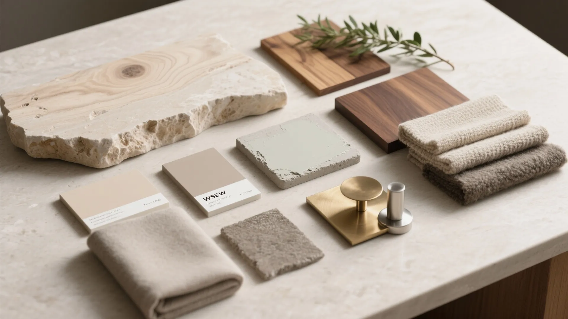 4) Natural Materials and Tactile Balance for a Calm Core