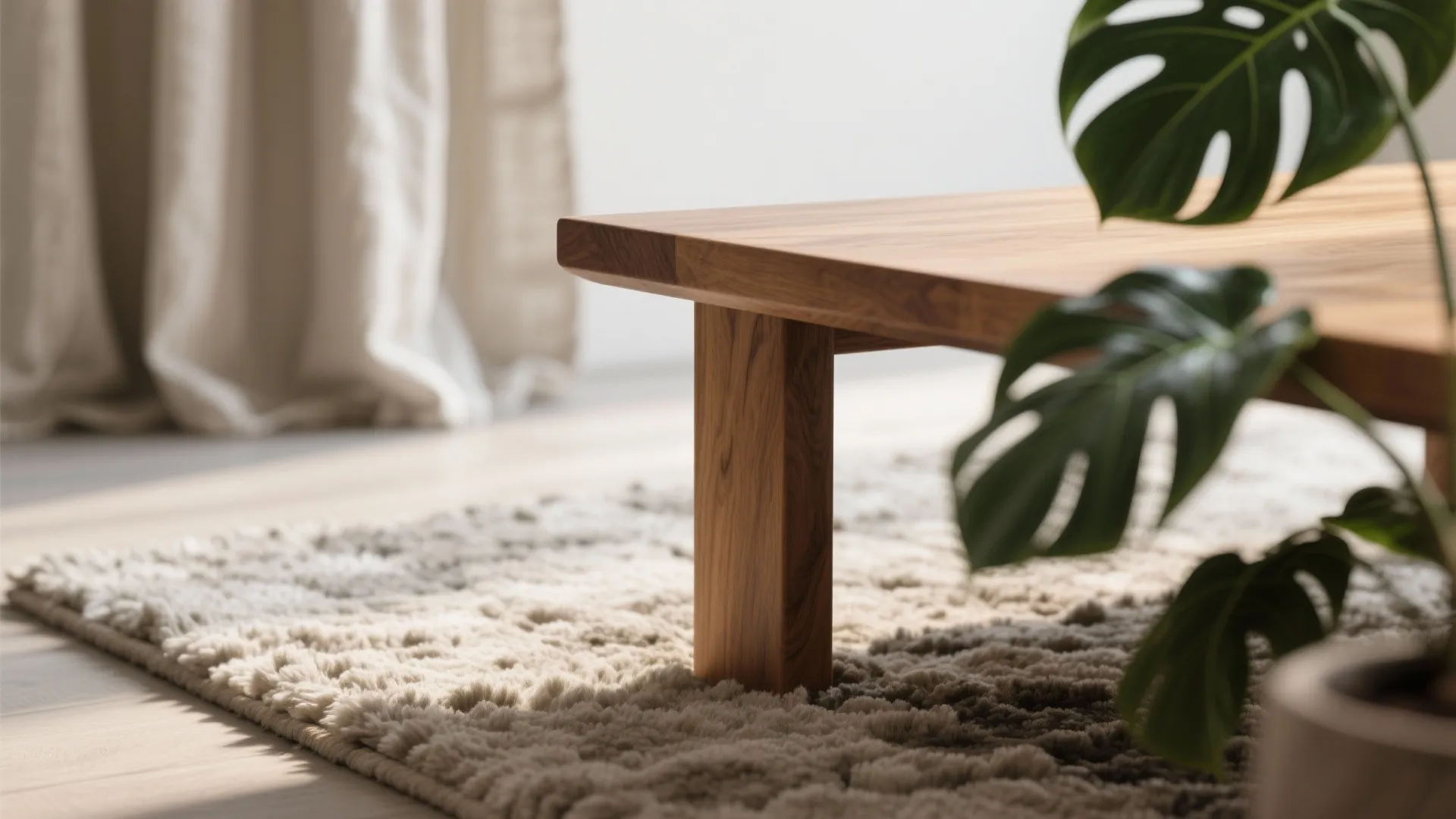 Natural materials and a dash of green