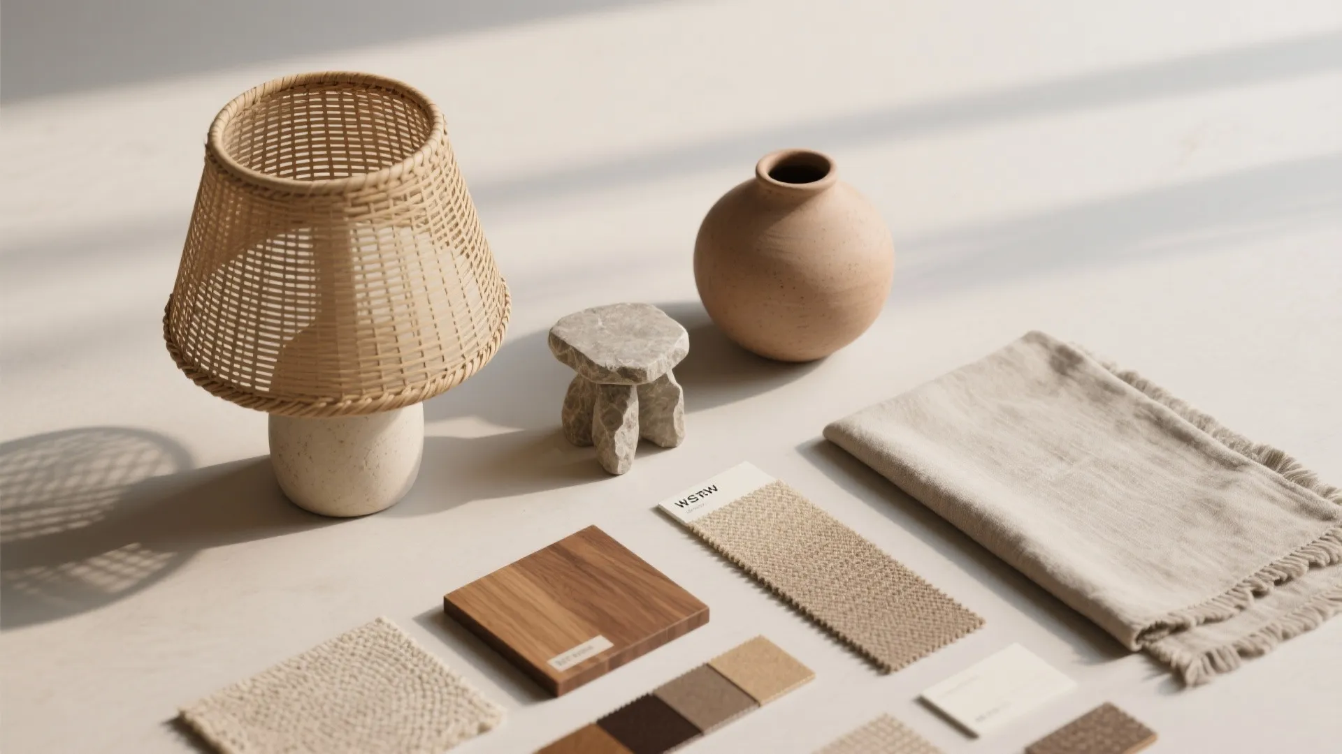 3. Natural Materials: Rattan, Stone, and Clay