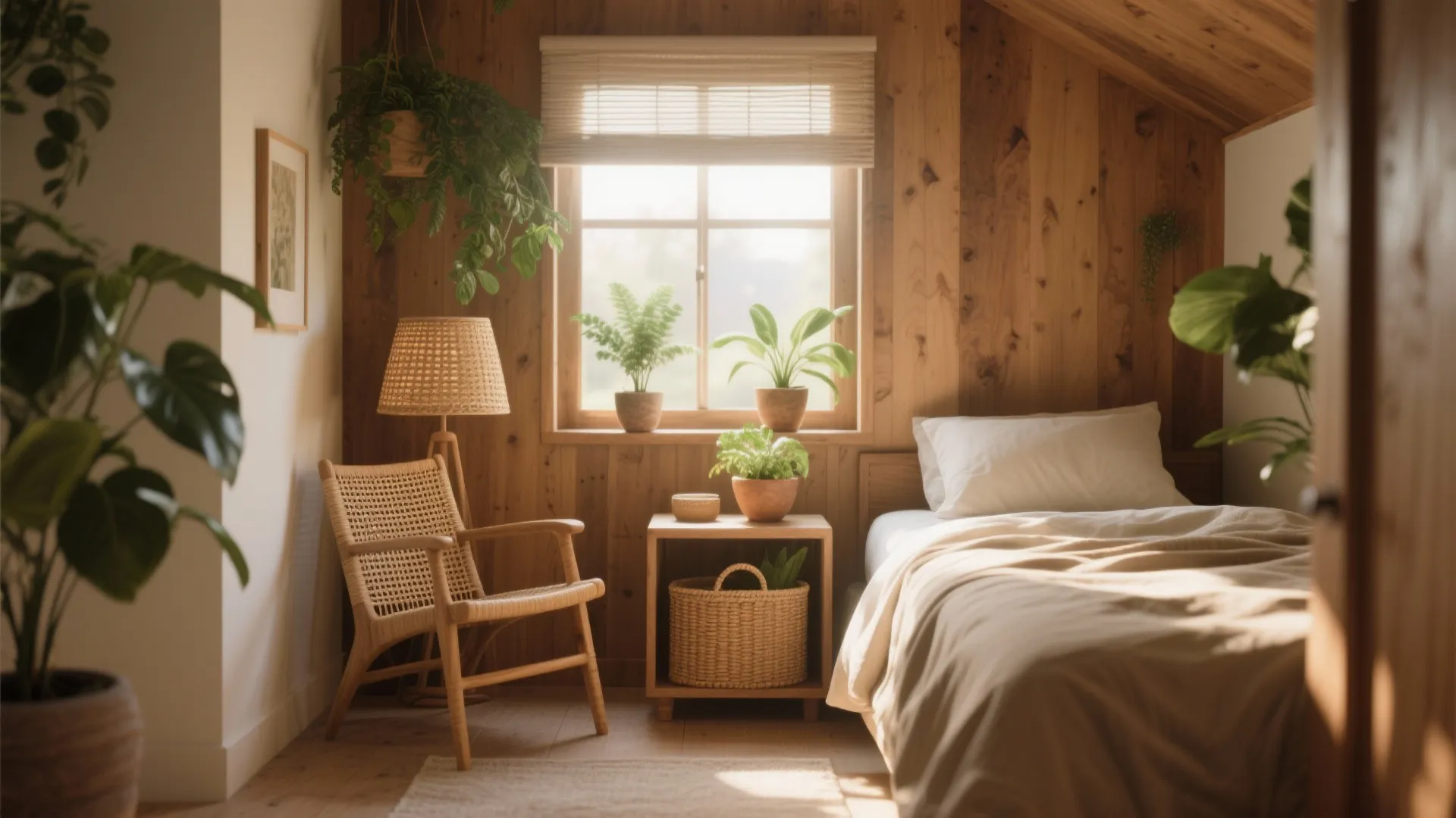 4. Natural Materials and Small Greenery