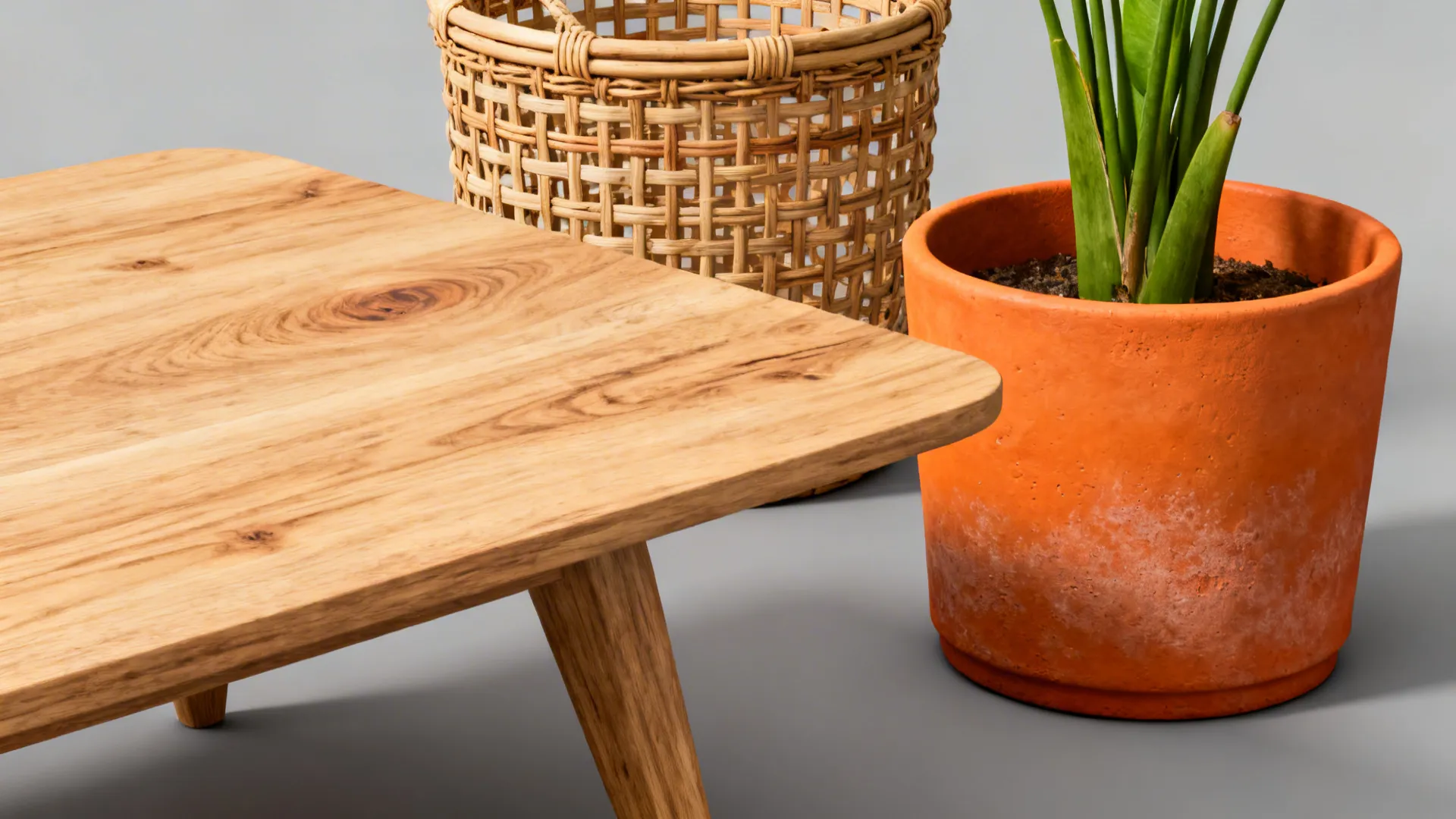 4. Natural Materials to Bridge Colors