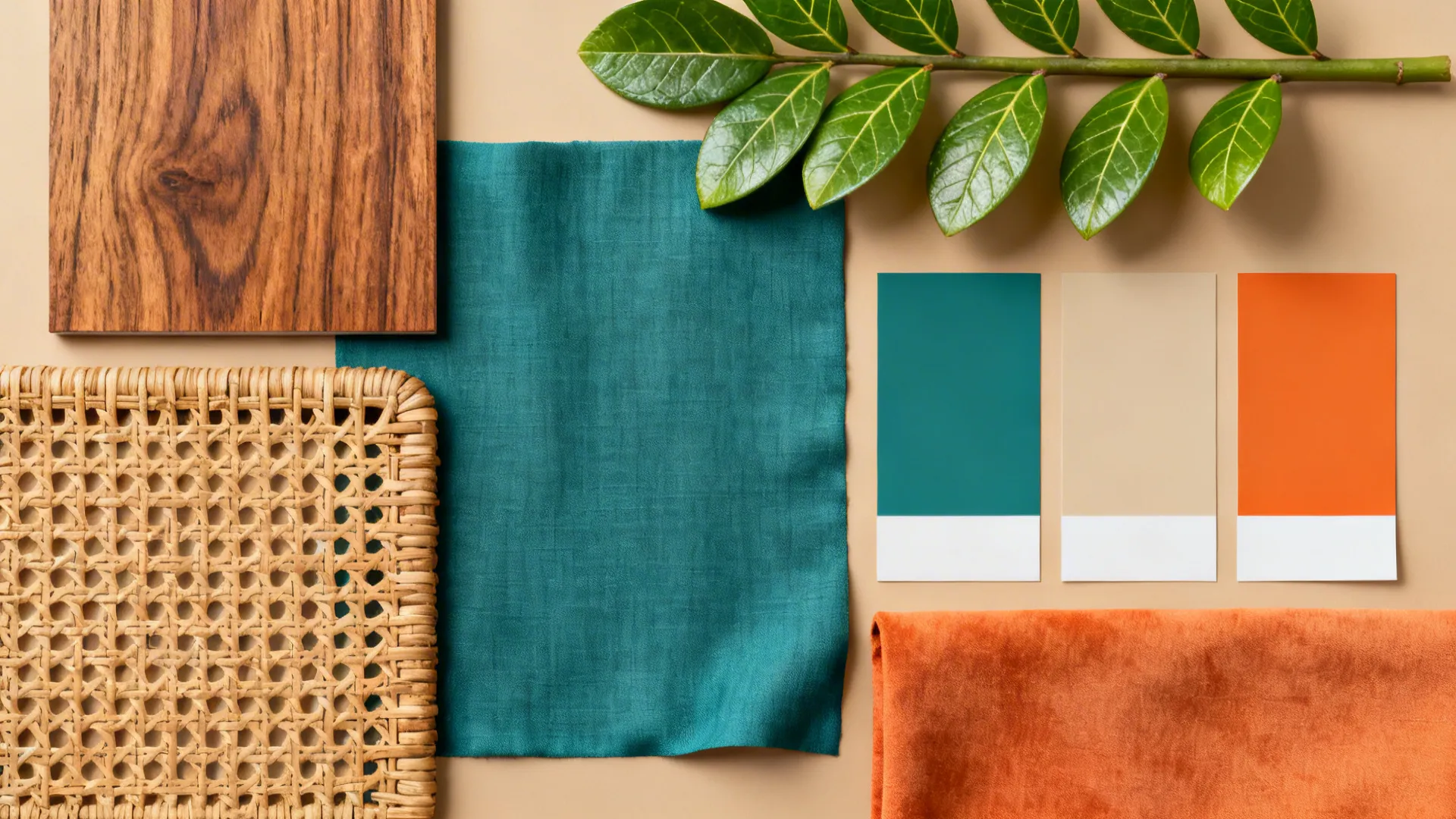5. Natural Elements to Soften Teal and Orange