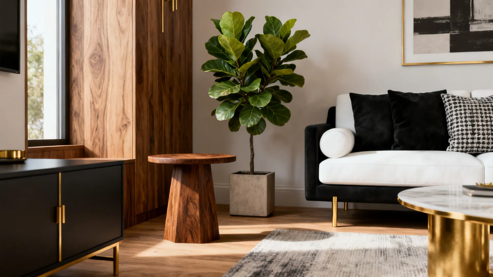 5. Balance with natural materials and plants