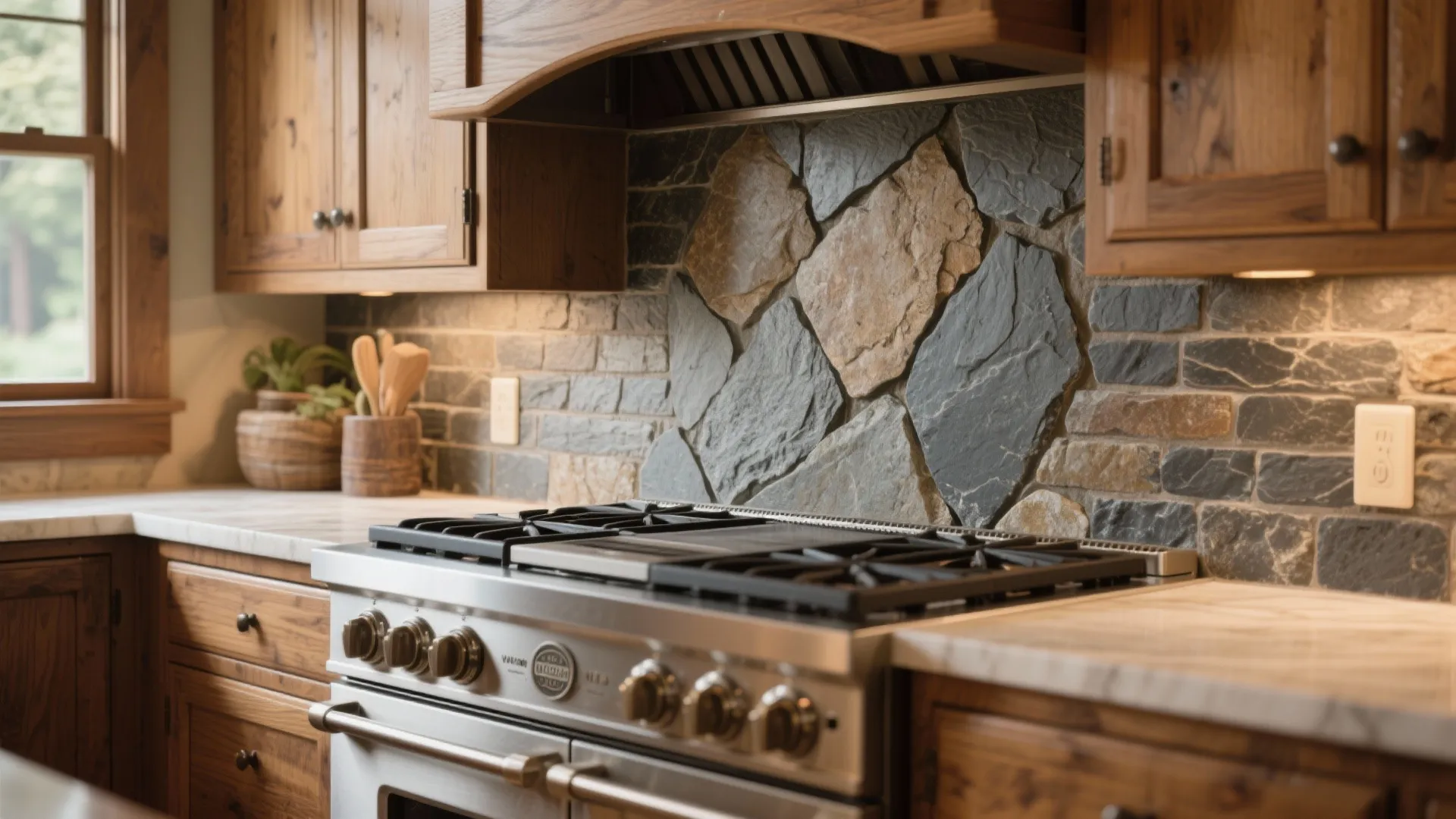 2. Natural Stone with Earthy Texture