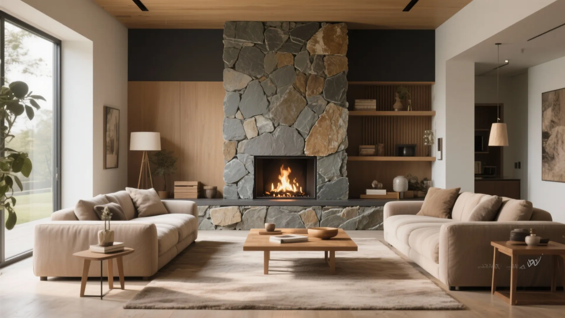 7. Natural Stone Cladding