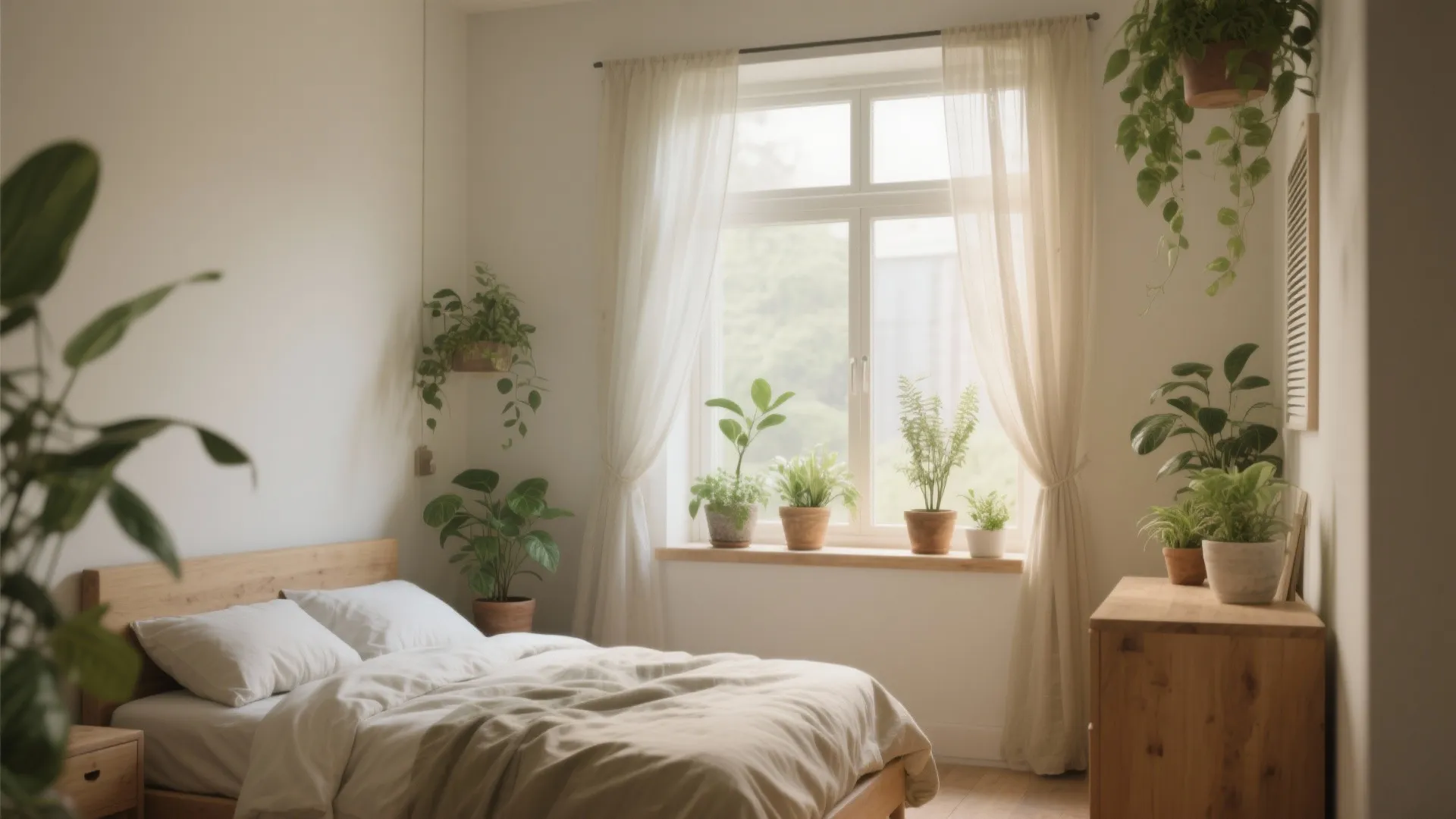 5. Bring nature in: plants, natural textiles, and air flow