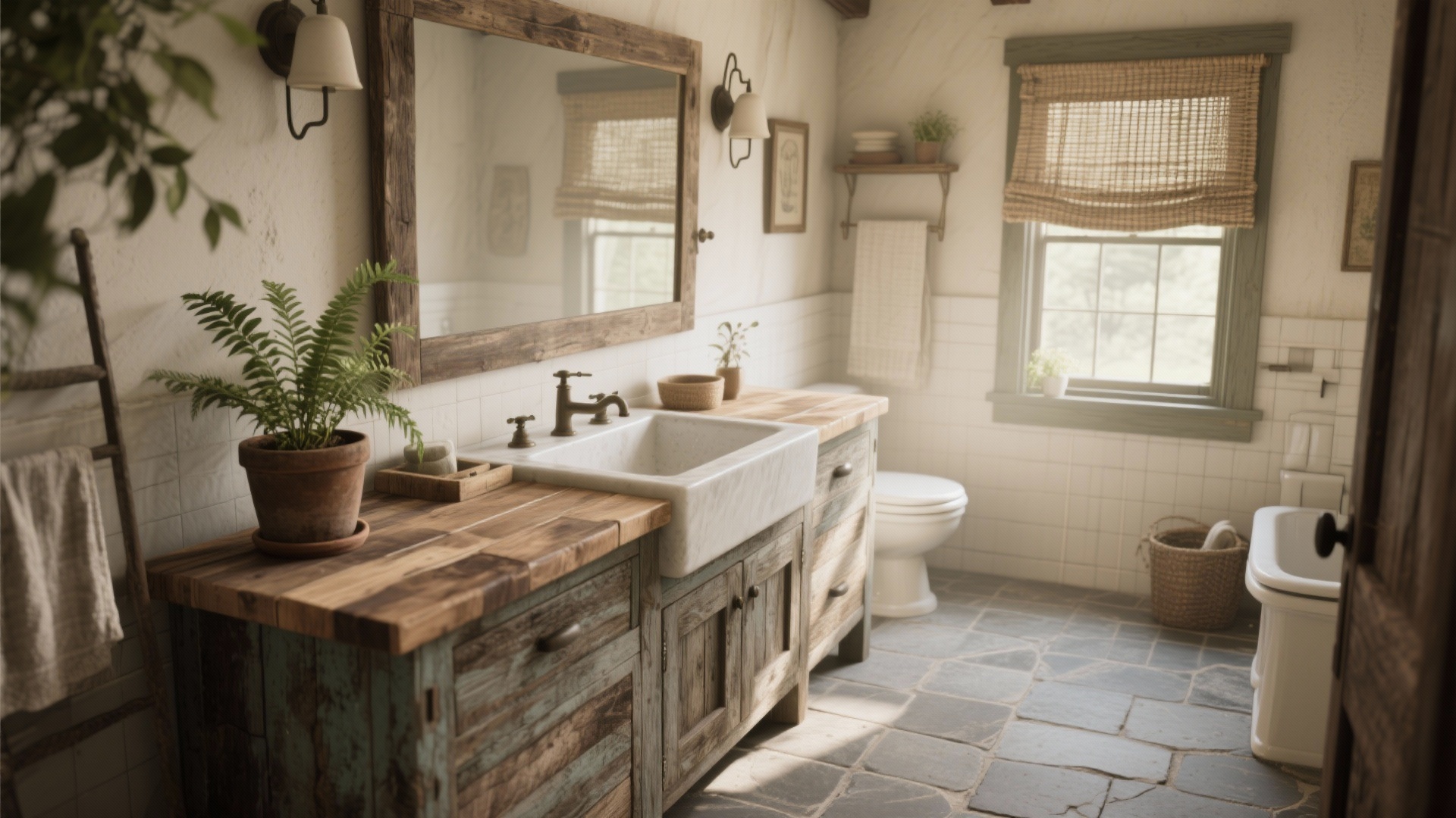 5 Country Style Bathroom Ideas